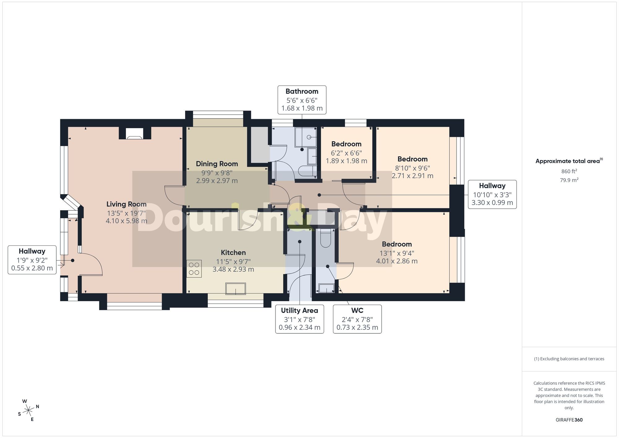 3 bed park home for sale in Lodgefield Park, Stafford, ST17 - Property floorplan