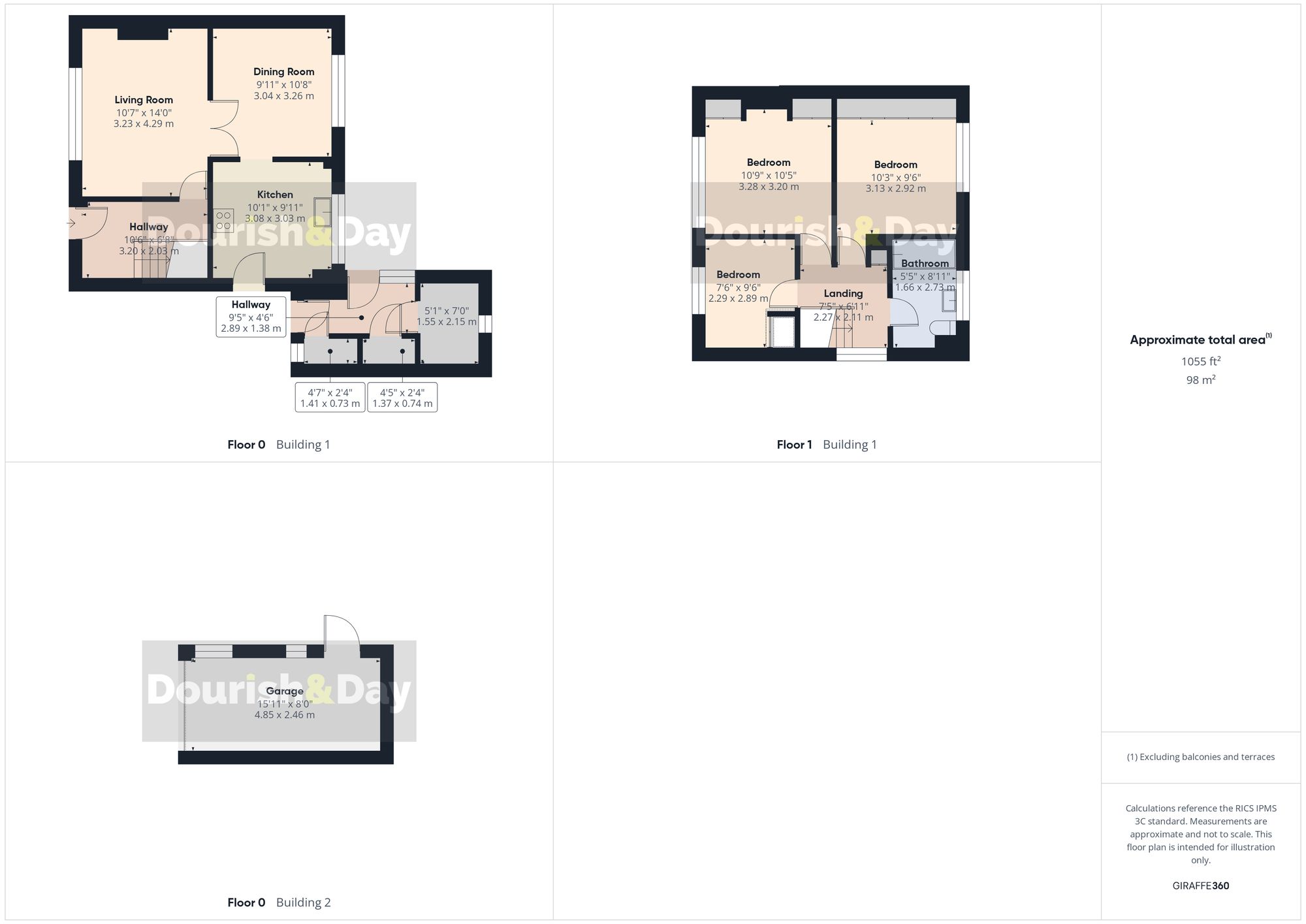3 bed semi-detached house for sale in First Avenue, Stafford, ST16 - Property floorplan