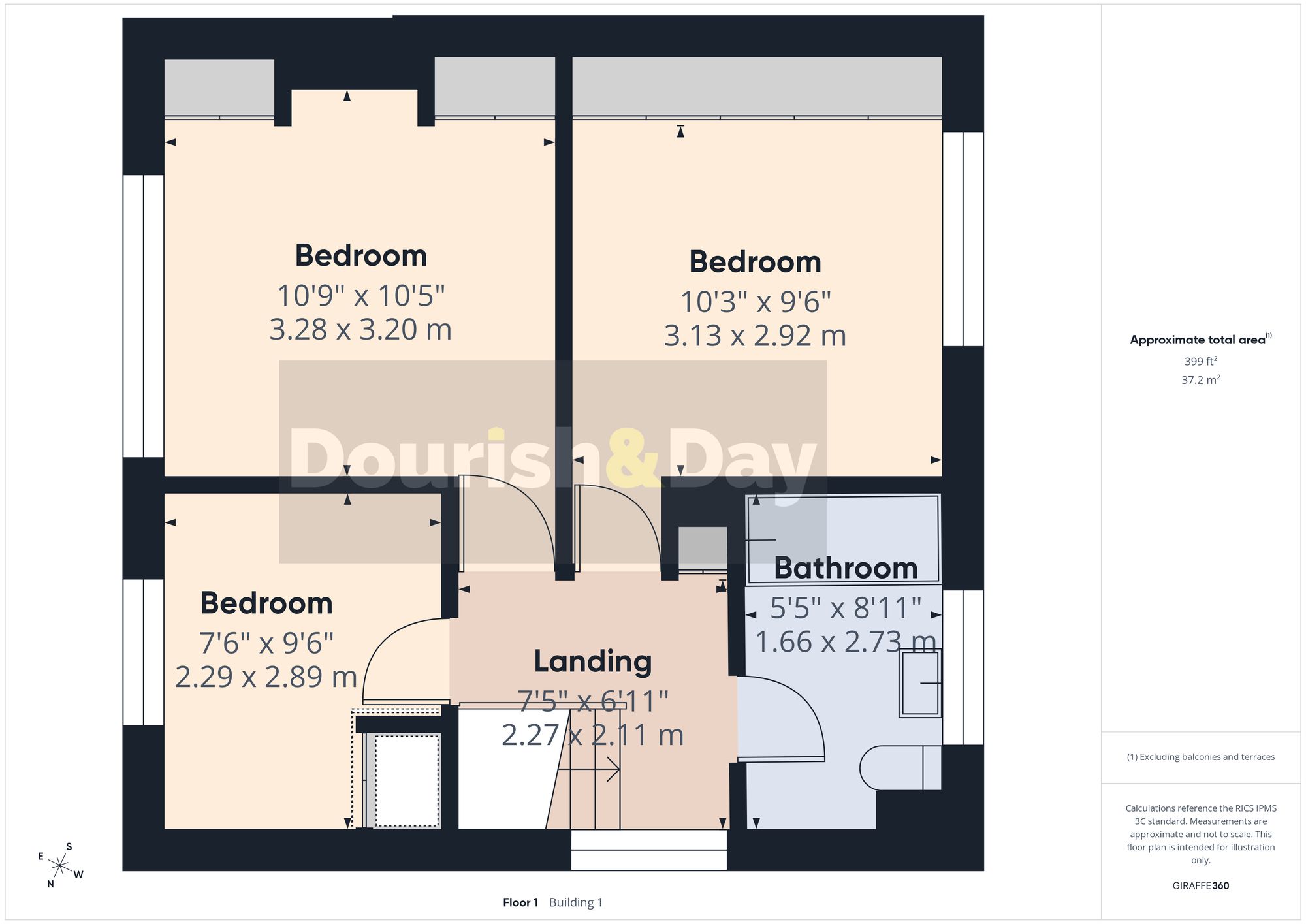 3 bed semi-detached house for sale in First Avenue, Stafford, ST16 - Property floorplan