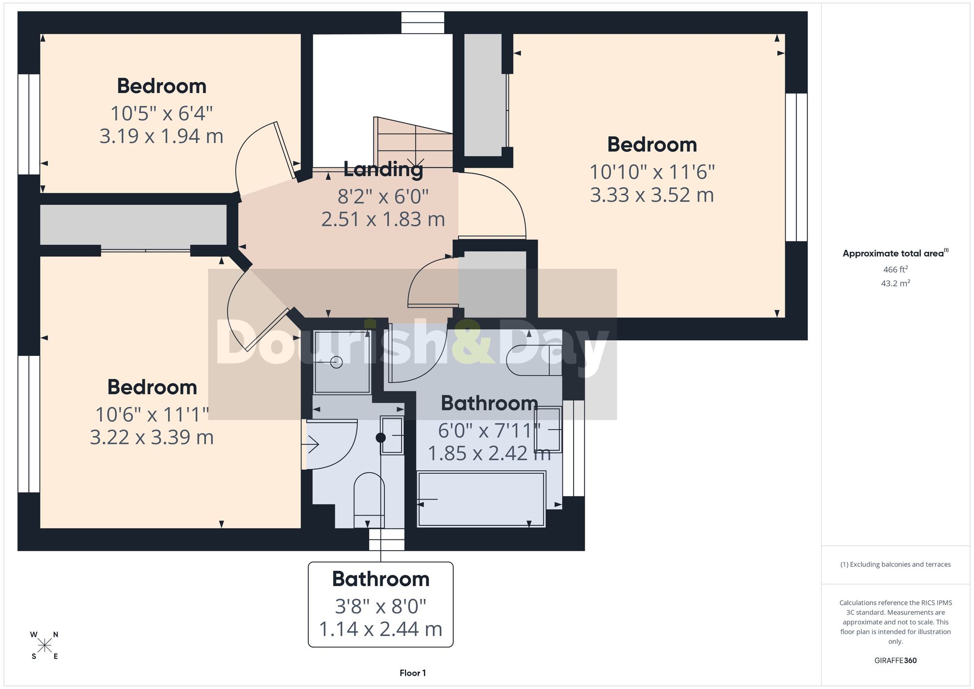 3 bed detached house for sale in Washington Drive, Stafford, ST17 - Property floorplan