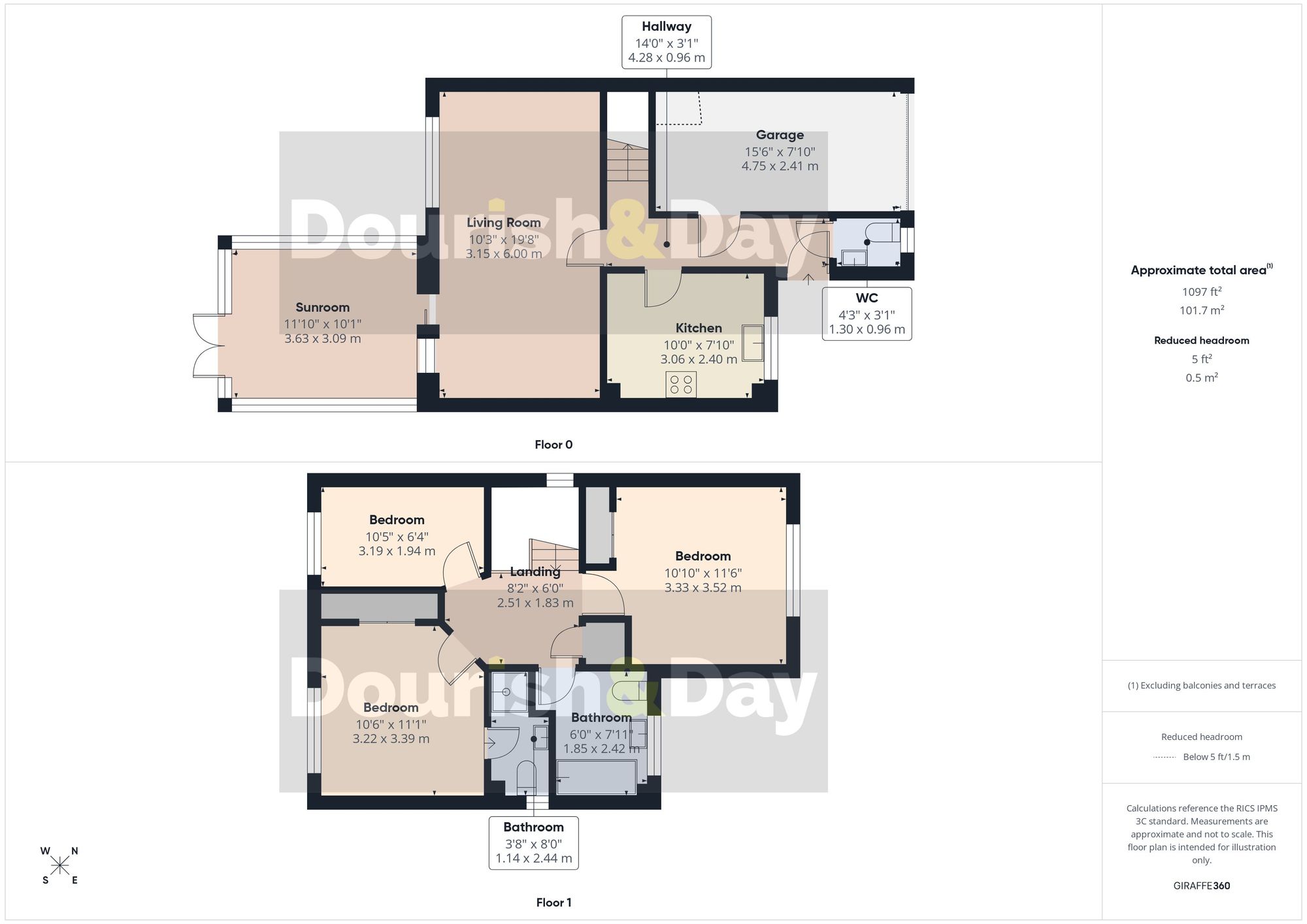 3 bed detached house for sale in Washington Drive, Stafford, ST17 - Property floorplan