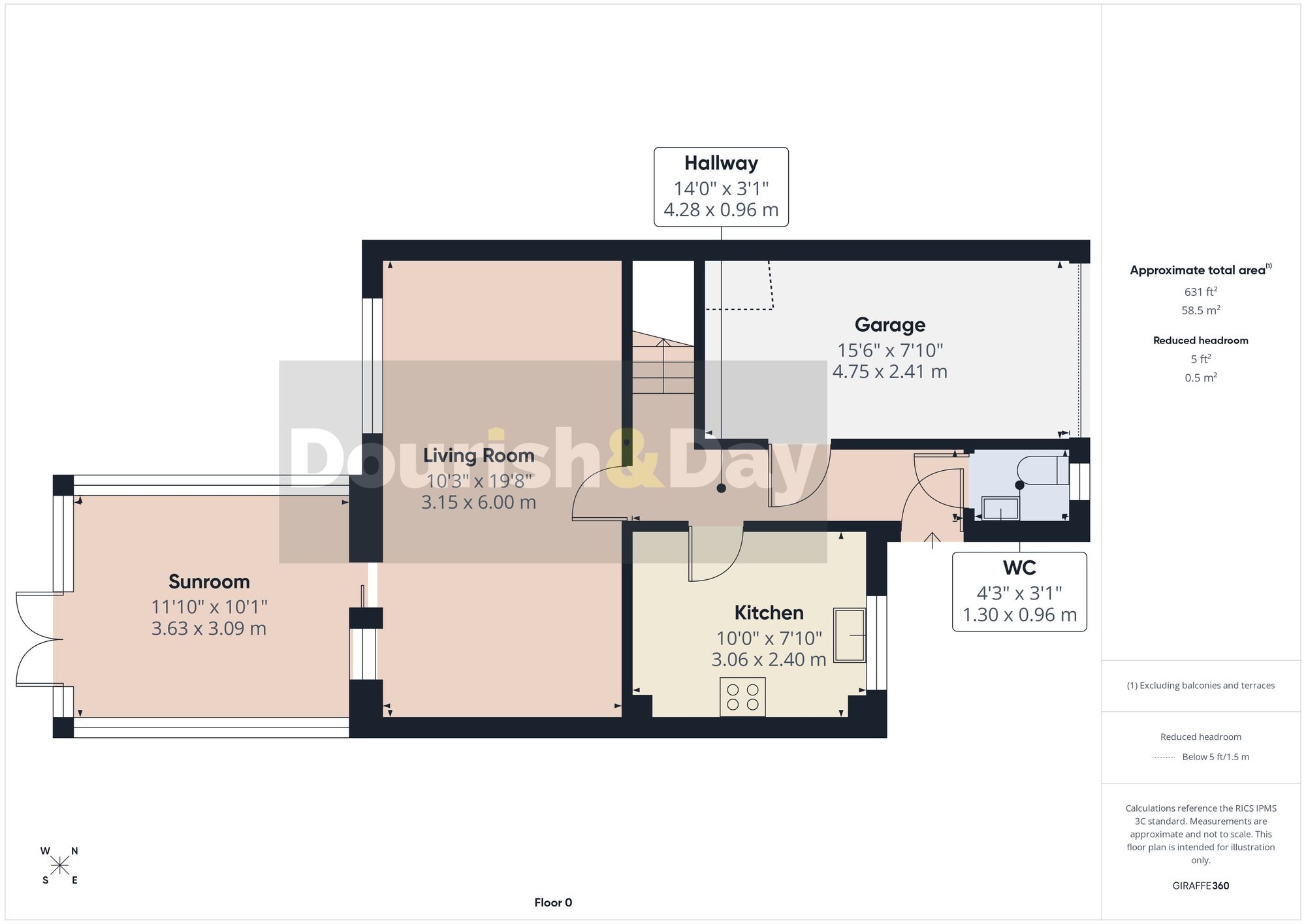 3 bed detached house for sale in Washington Drive, Stafford, ST17 - Property floorplan