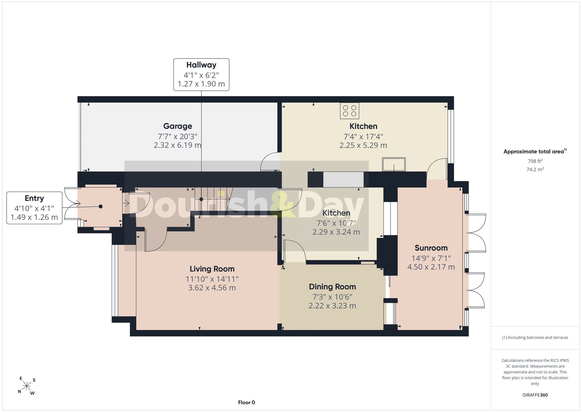 3 bed semi-detached house for sale in Saxon Road, Penkridge, ST19 - Property floorplan