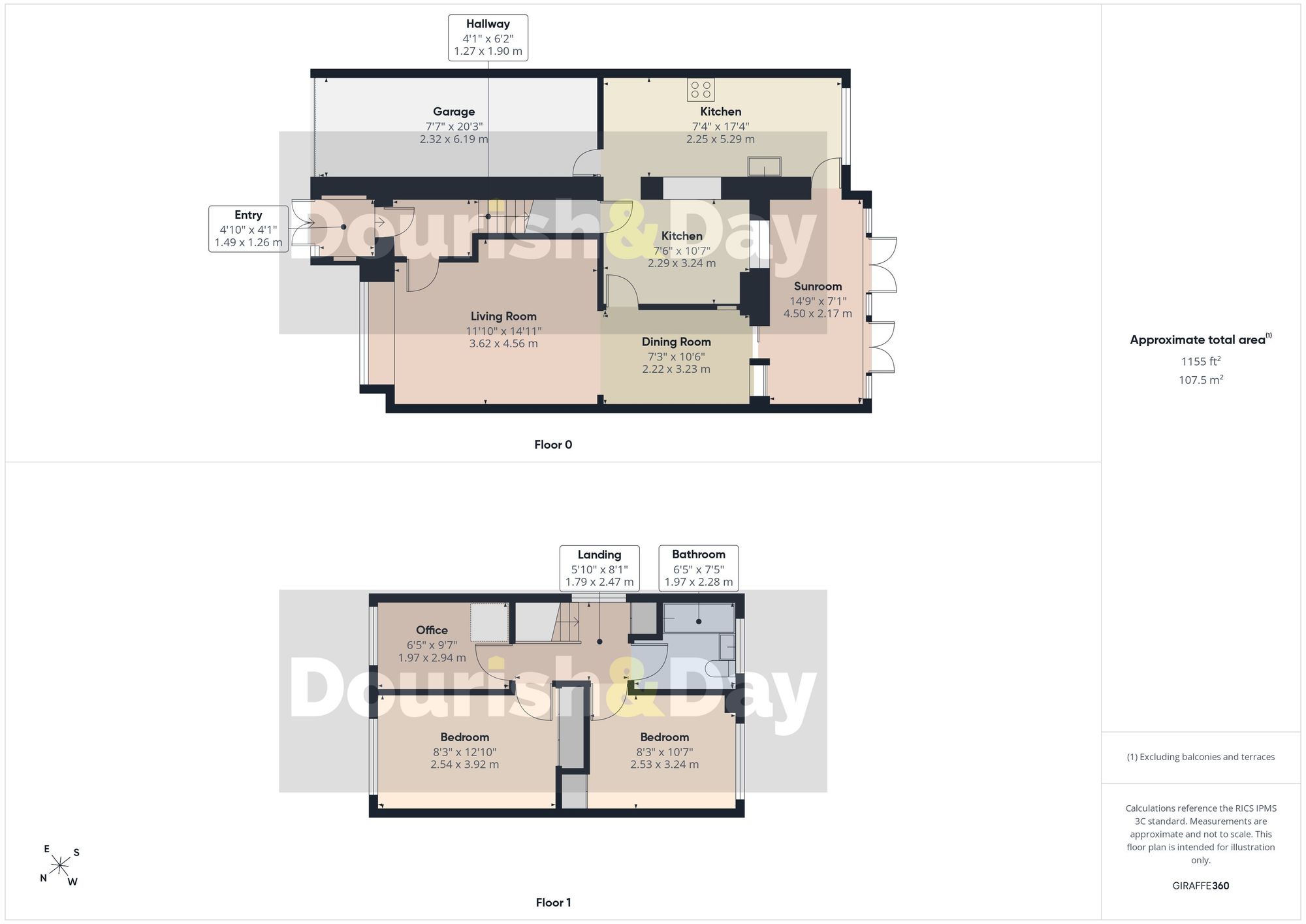 3 bed semi-detached house for sale in Saxon Road, Penkridge, ST19 - Property floorplan