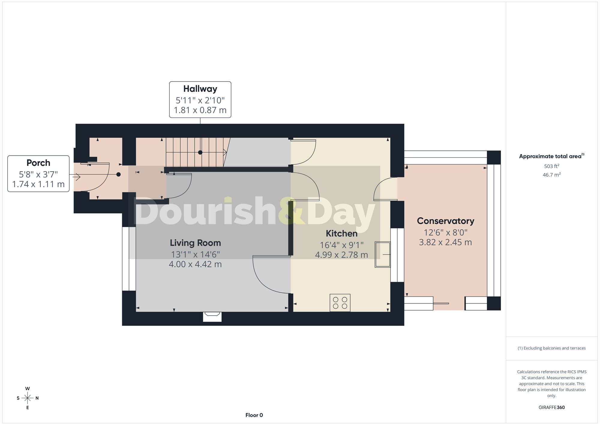 2 bed terraced house for sale in Mill Street, Prees, SY13 - Property floorplan