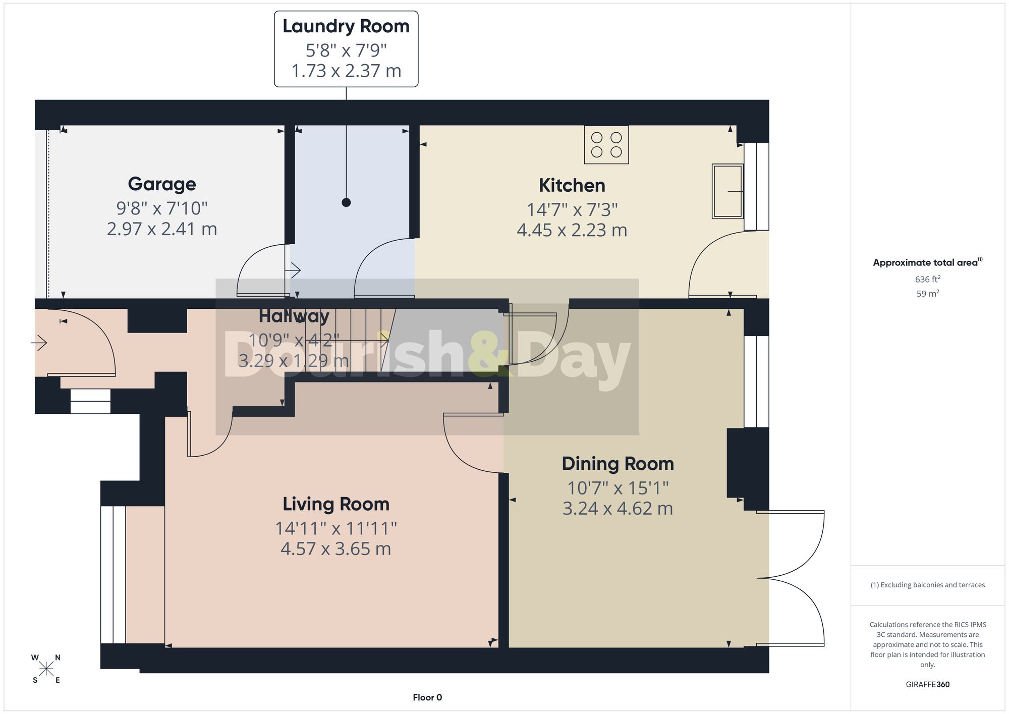 3 bed semi-detached house for sale in Saxon Road, Penkridge, ST19 - Property floorplan