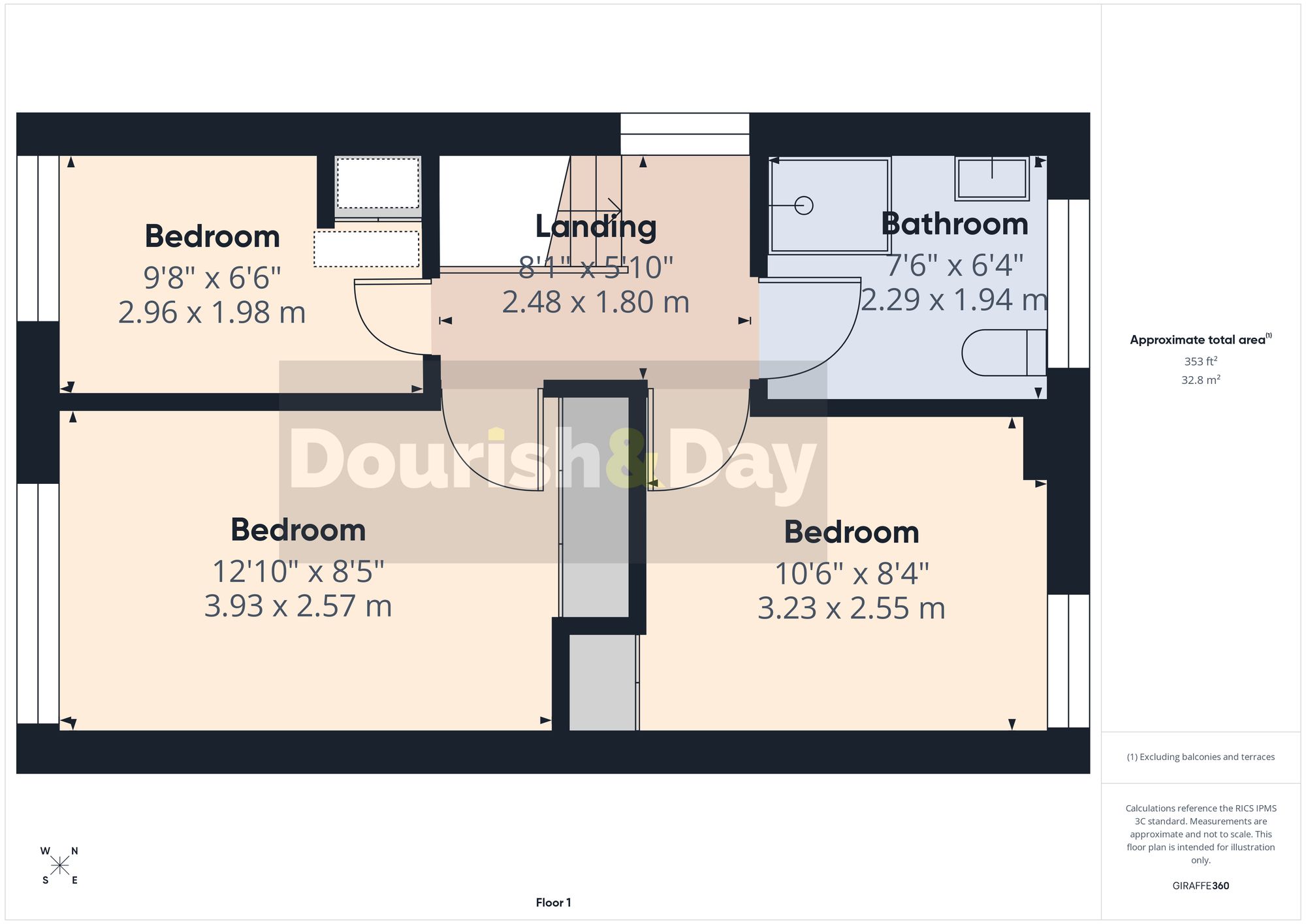3 bed semi-detached house for sale in Saxon Road, Penkridge, ST19 - Property floorplan