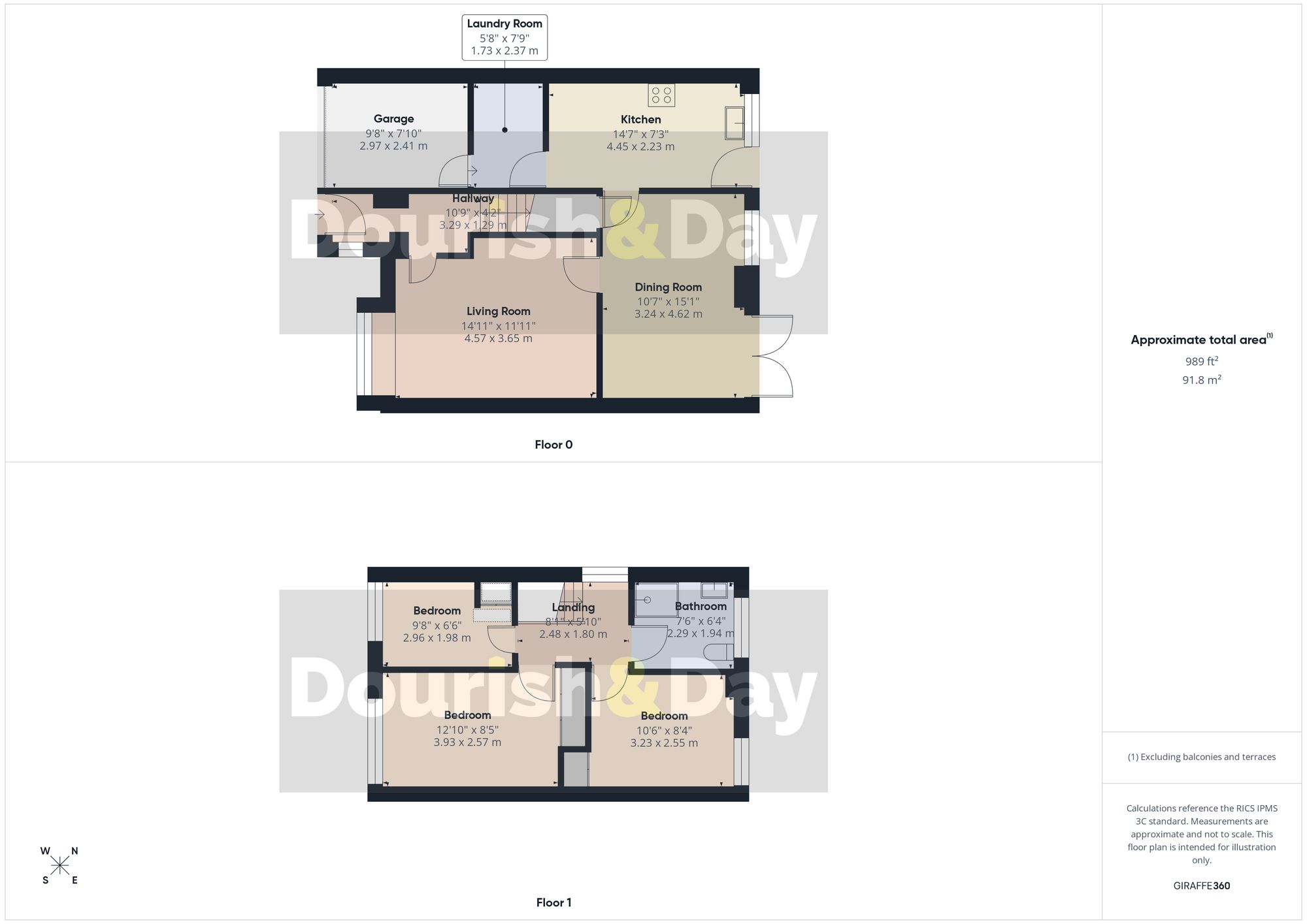 3 bed semi-detached house for sale in Saxon Road, Penkridge, ST19 - Property floorplan