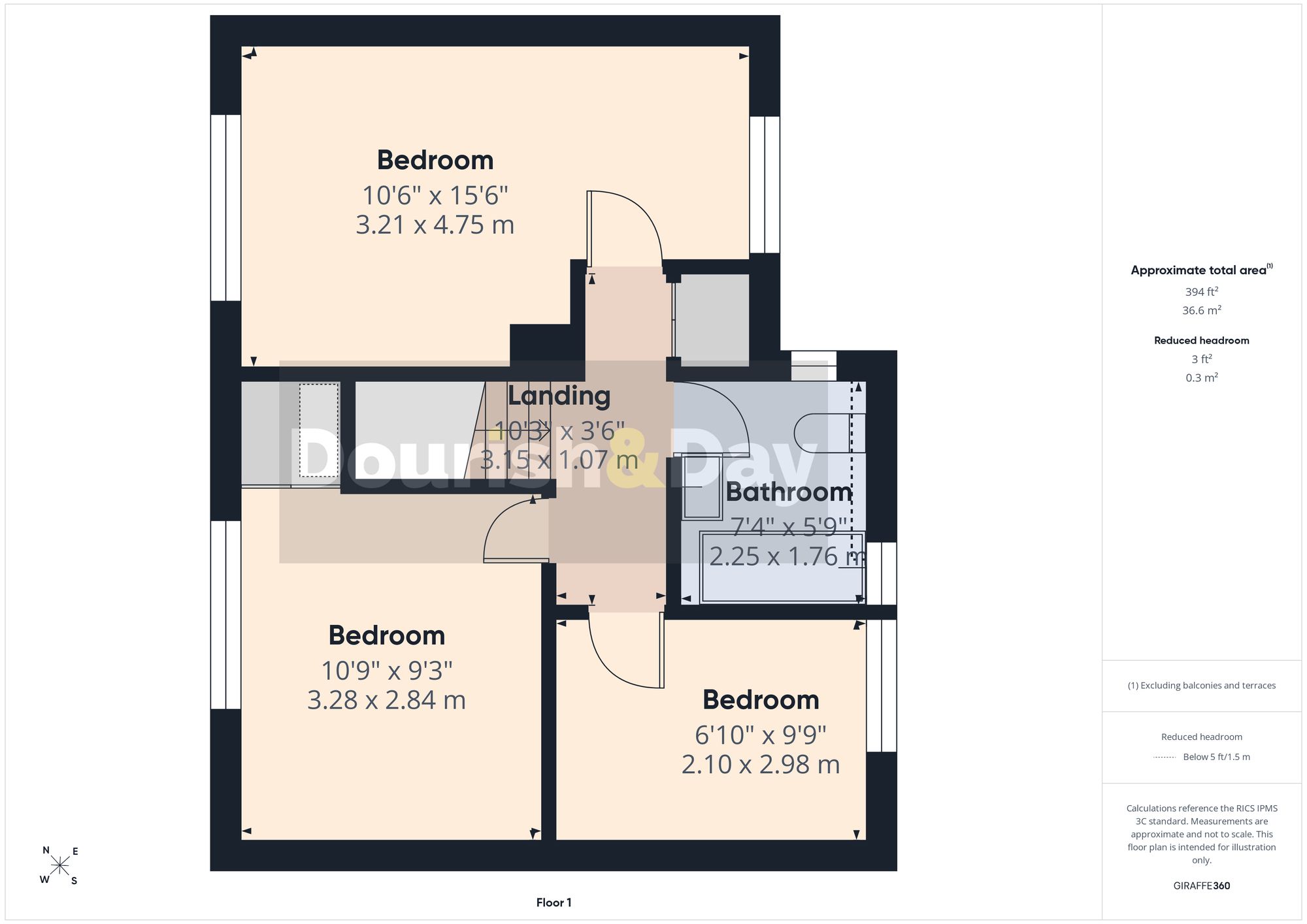 3 bed semi-detached house for sale in Littleton Crescent, Penkridge, ST19 - Property floorplan