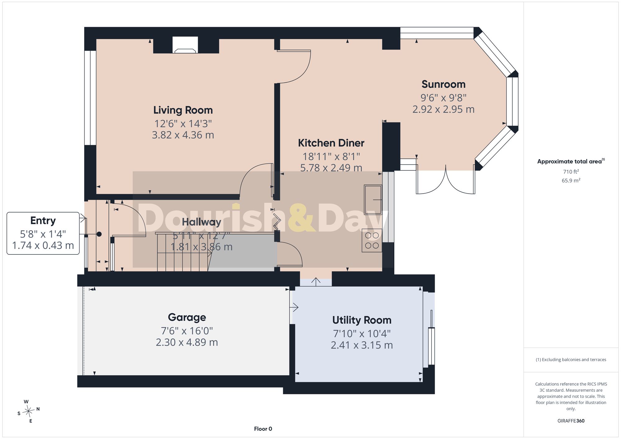 3 bed semi-detached house for sale in Churchfield Close, Stafford, ST17 - Property floorplan