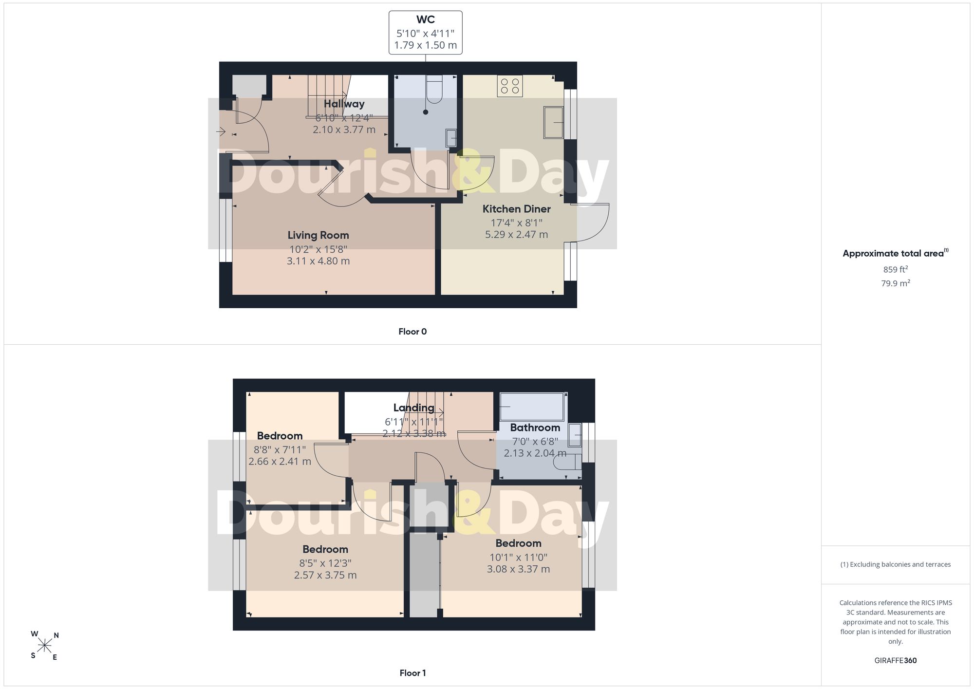 3 bed end of terrace house for sale in Osborne Park, Gnosall, ST20 - Property floorplan