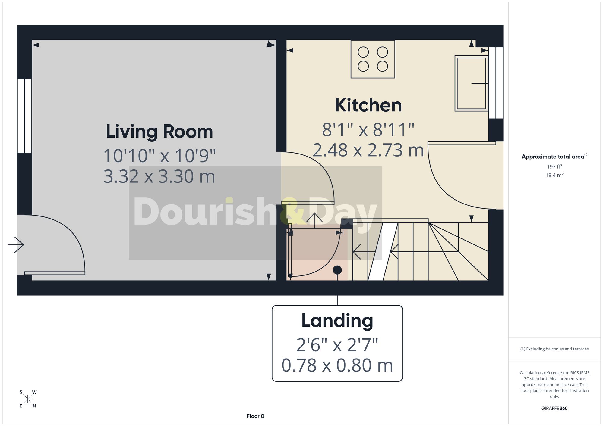 1 bed mid-terraced house to rent in Sandon Road, Stafford, ST16 - Property floorplan