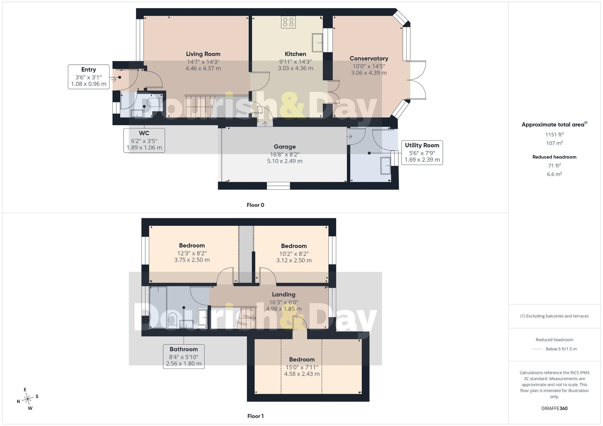 3 bed detached house for sale in Furlong Close, Weston, ST18 - Property floorplan