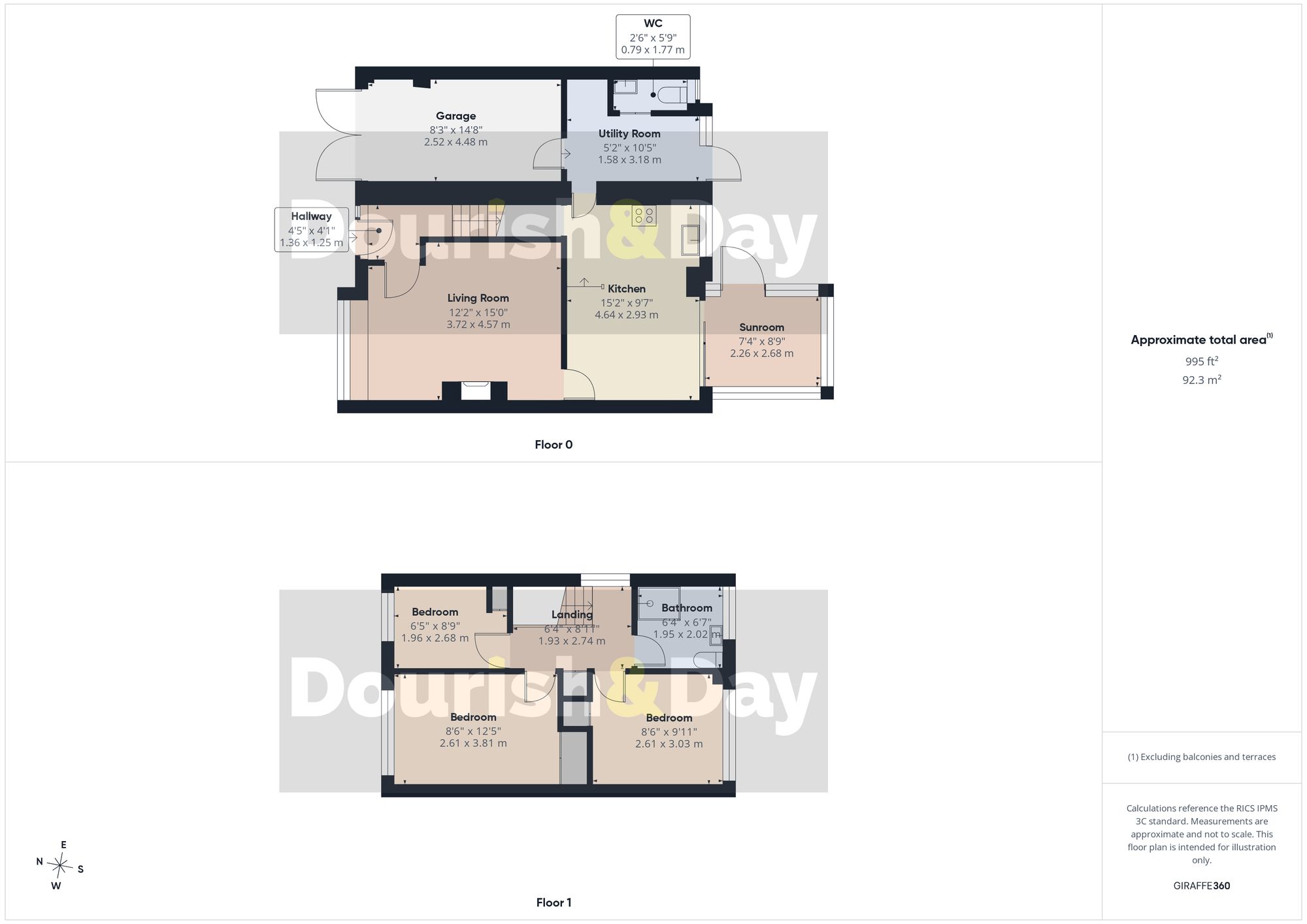 3 bed link detached house for sale in Beton Way, Stafford, ST16 - Property floorplan