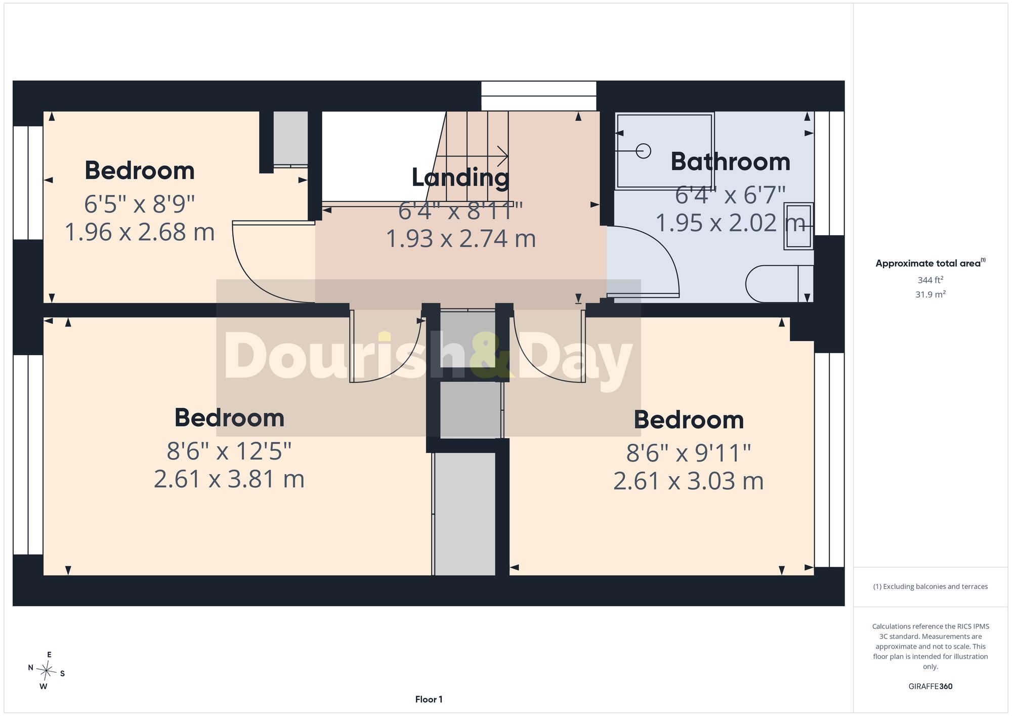 3 bed link detached house for sale in Beton Way, Stafford, ST16 - Property floorplan