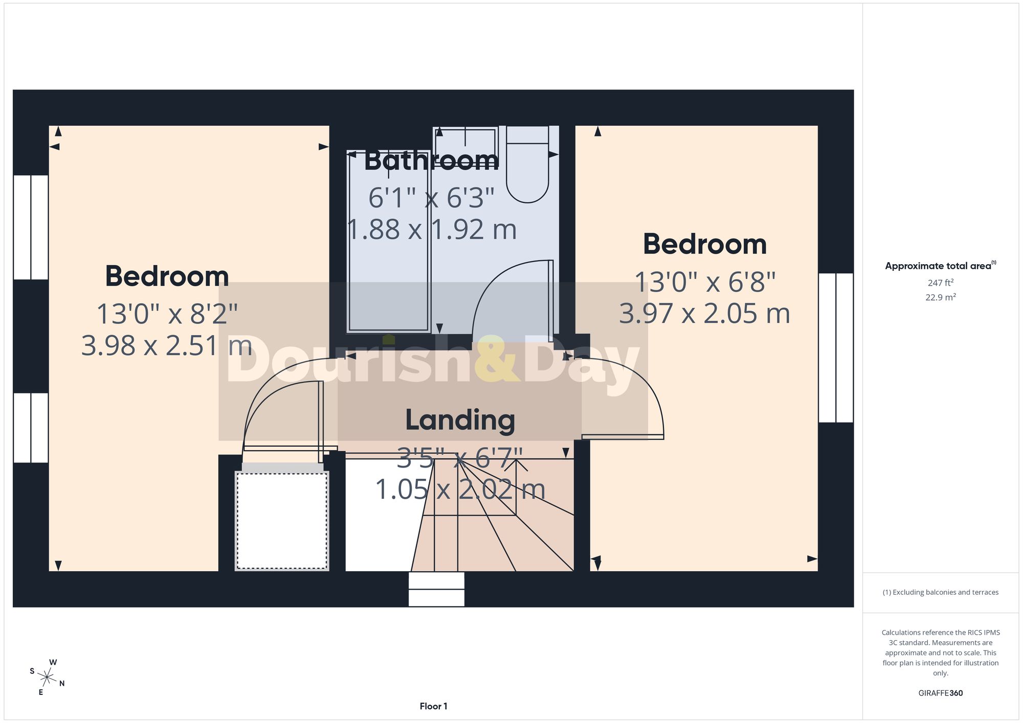 2 bed semi-detached house for sale in Orford Gardens, Stafford, ST16 - Property floorplan