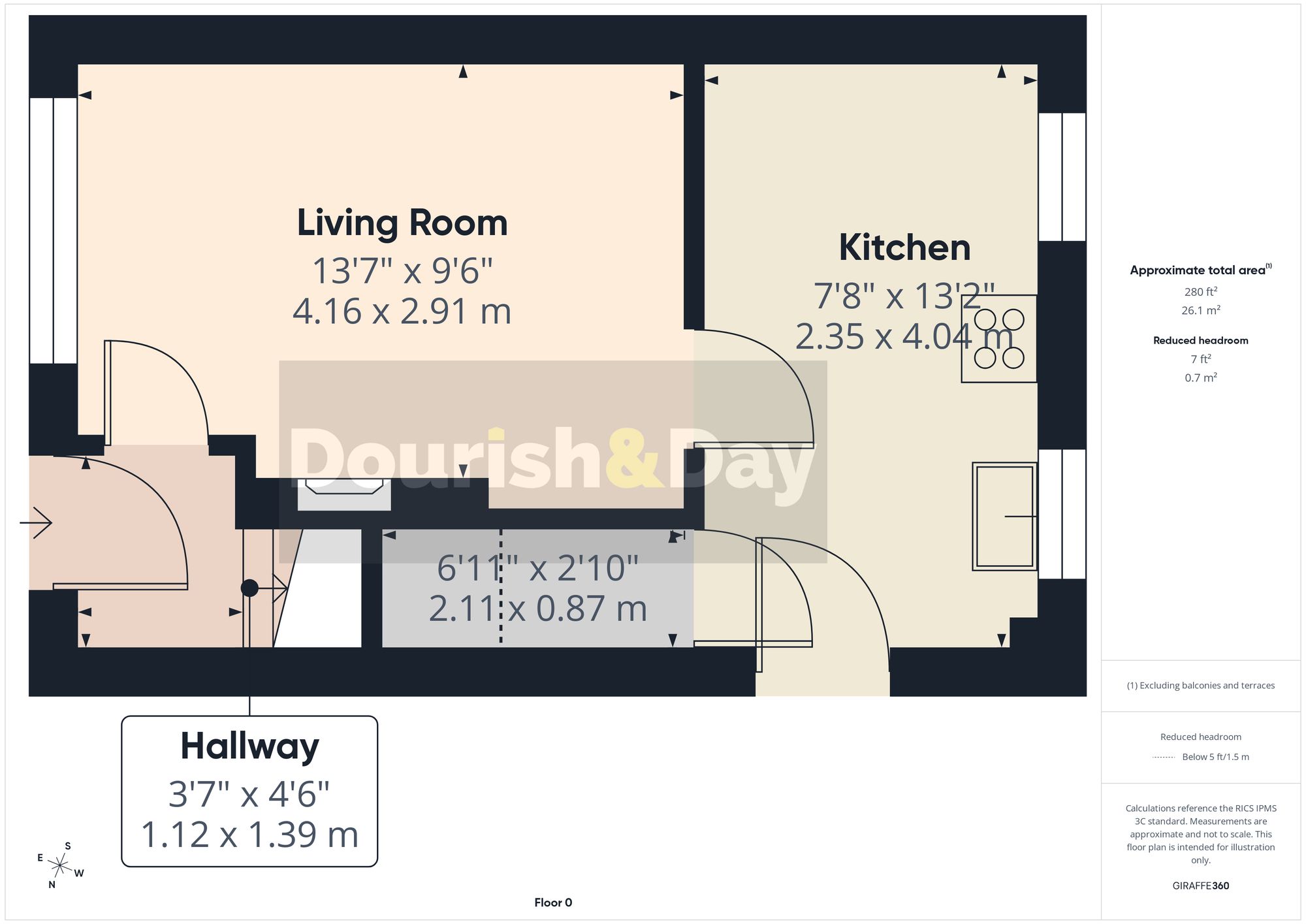 2 bed semi-detached house for sale in Thames Way, Stafford, ST17 - Property floorplan