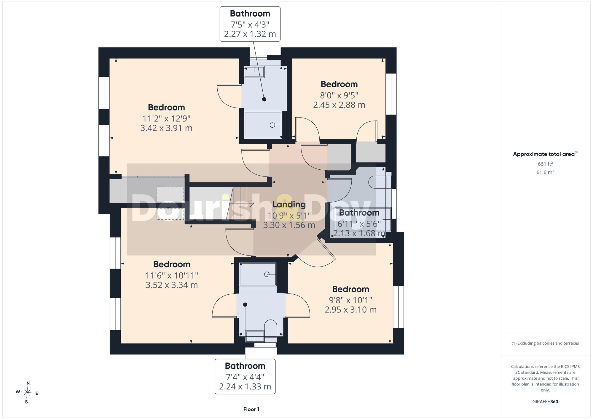 4 bed detached house for sale in Stuart Way, Market Drayton, TF9 - Property floorplan