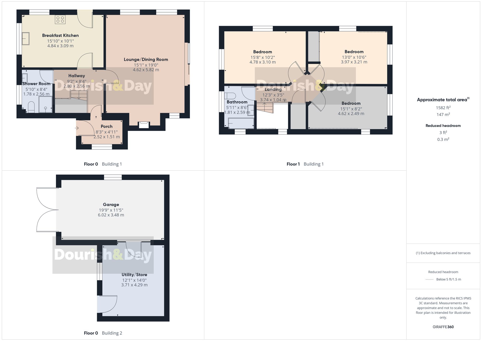 3 bed detached house for sale in Willeymoor Lane, Tushingham, SY13 - Property floorplan