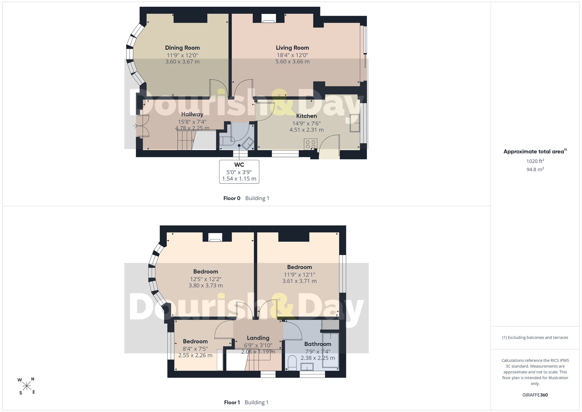 3 bed semi-detached house for sale in Creswell Grove, Stafford, ST18 - Property floorplan