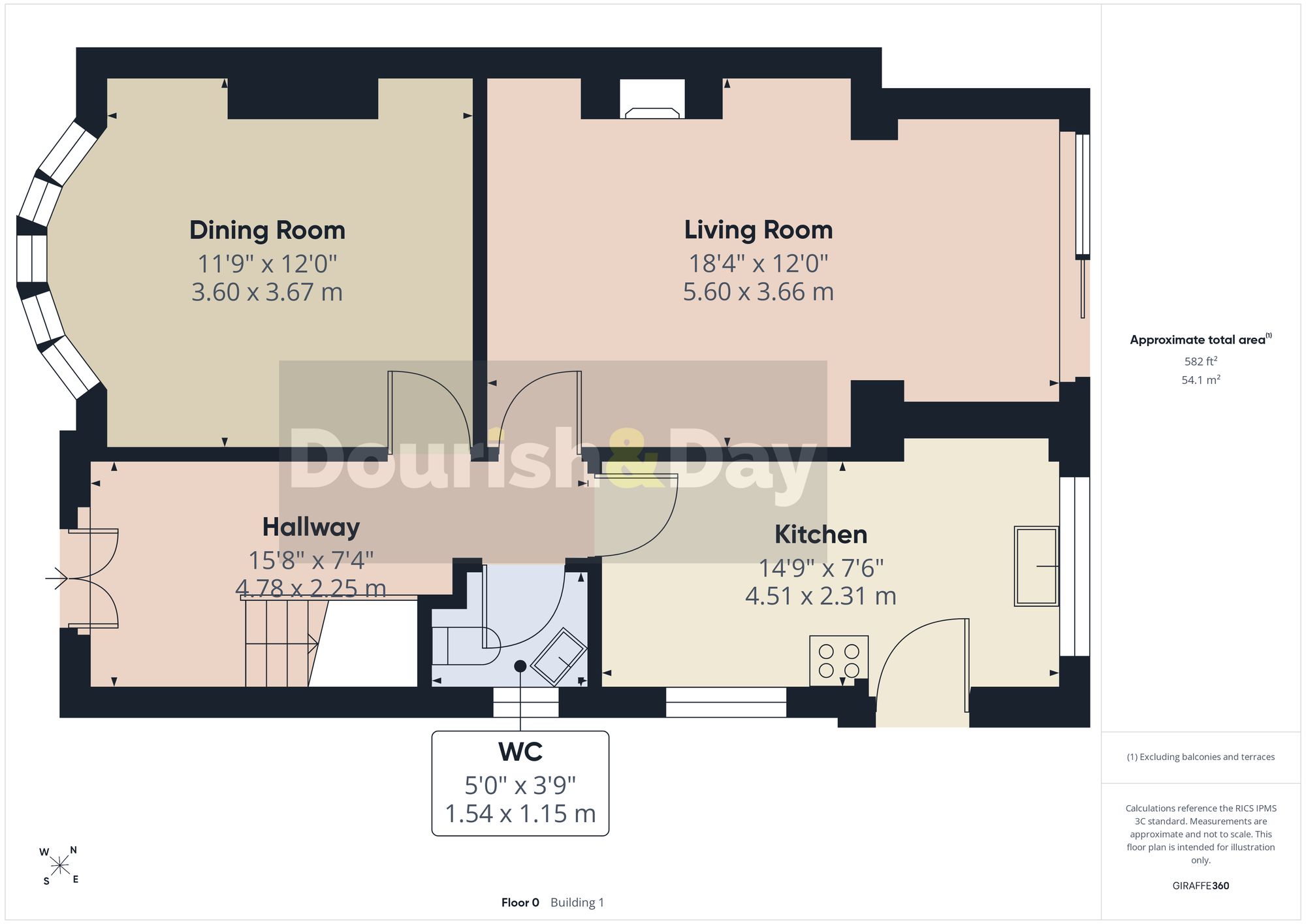 3 bed semi-detached house for sale in Creswell Grove, Stafford, ST18 - Property floorplan