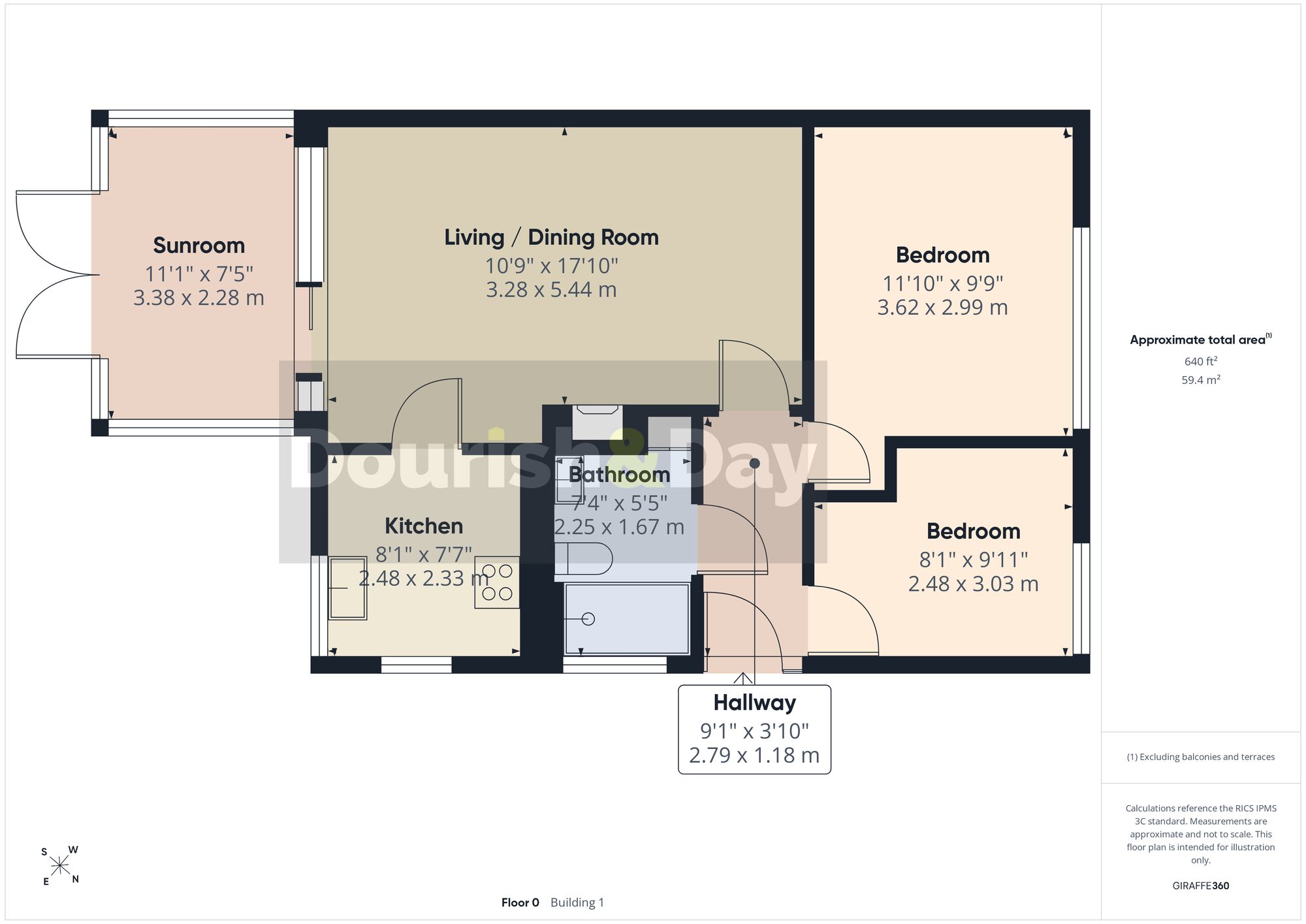 2 bed semi-detached bungalow for sale in Crab Lane, Stafford, ST16 - Property floorplan