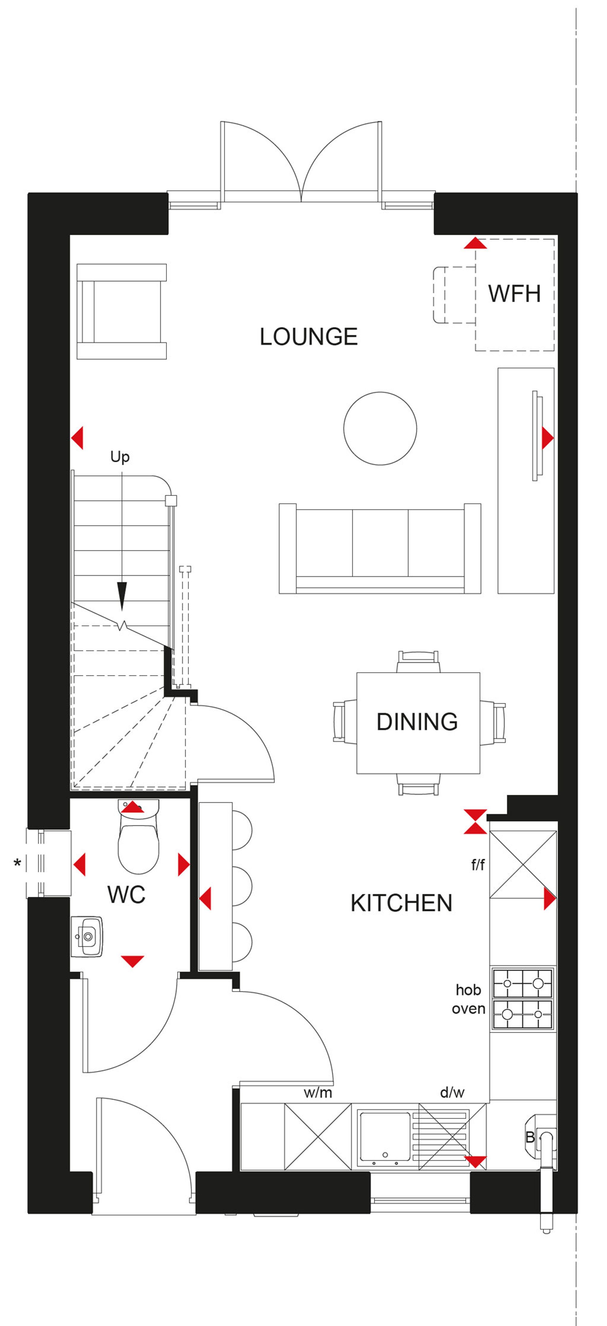 2 bed mid-terraced house for sale in Talbot Place, Tilstock Road, SY13 - Property floorplan