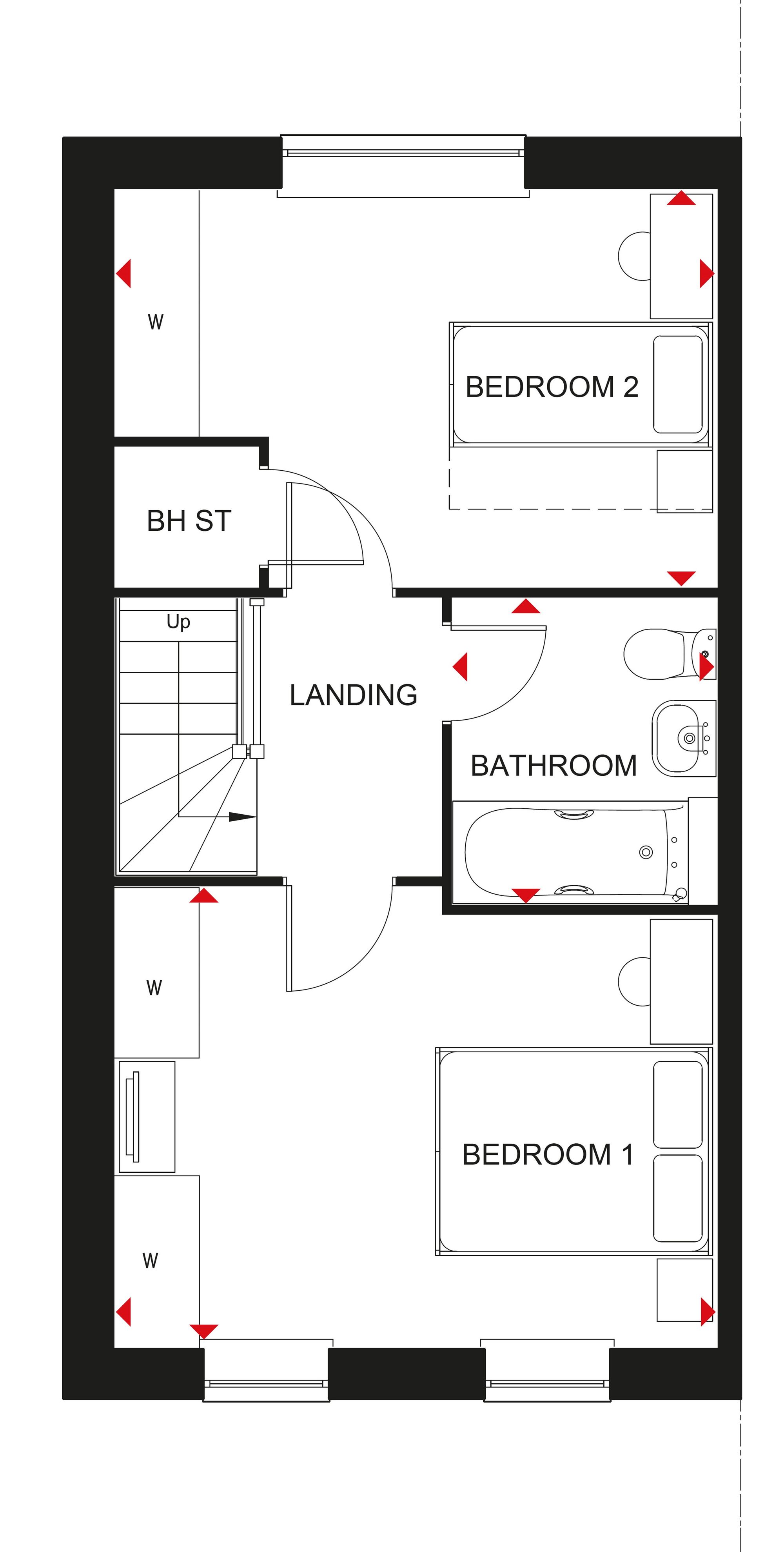 2 bed mid-terraced house for sale in Talbot Place, Tilstock Road, SY13 - Property floorplan