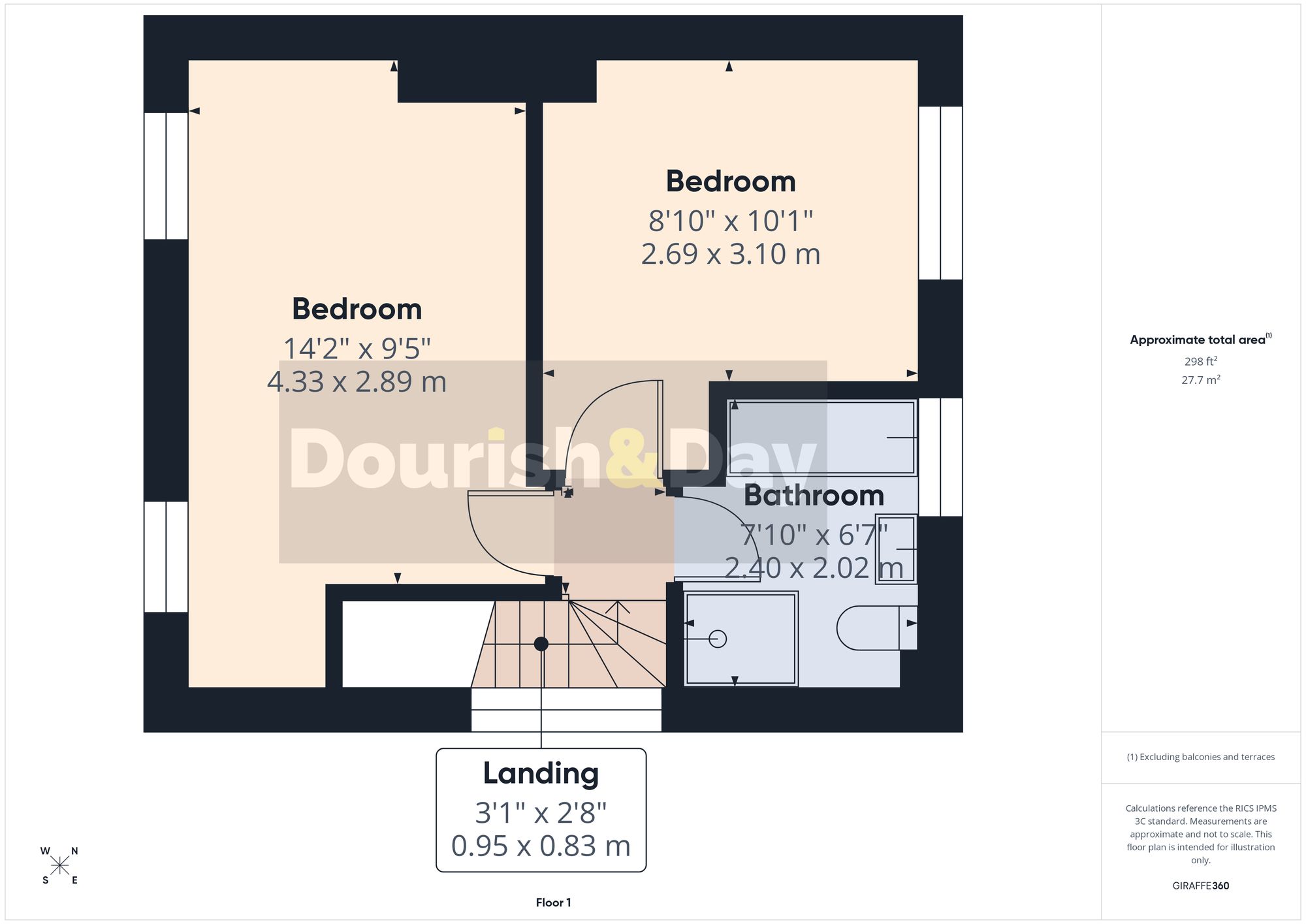 2 bed semi-detached house for sale in Oak Road, Brewood, ST19 - Property floorplan