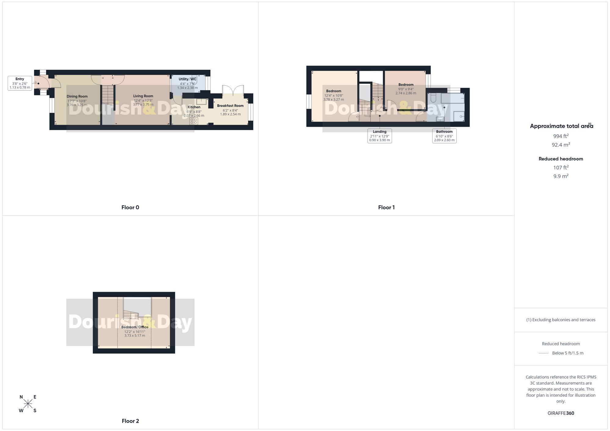 3 bed end of terrace house for sale in West Hill Avenue, Hednesford, WS12 - Property floorplan
