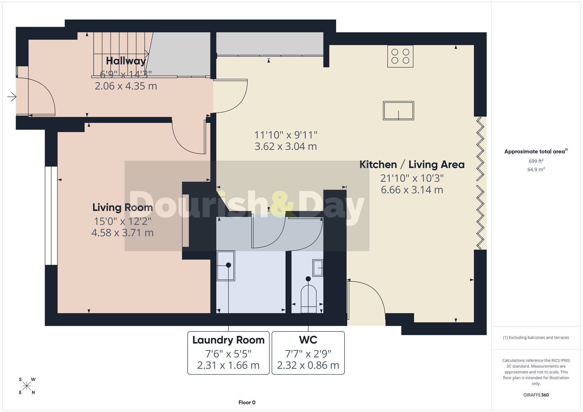 4 bed terraced house for sale in Cannock Road, Wednesfield, WV10 - Property floorplan