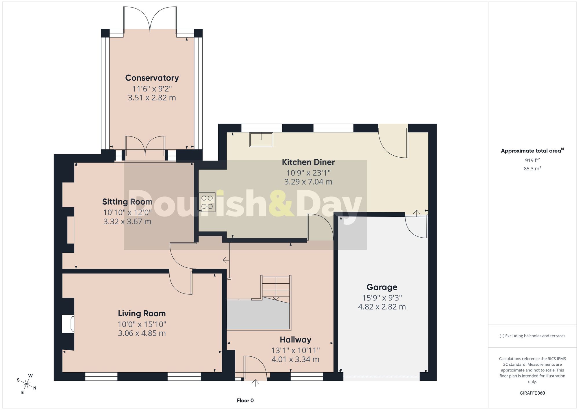 4 bed semi-detached house for sale in Oathills, Malpas, SY14 - Property floorplan