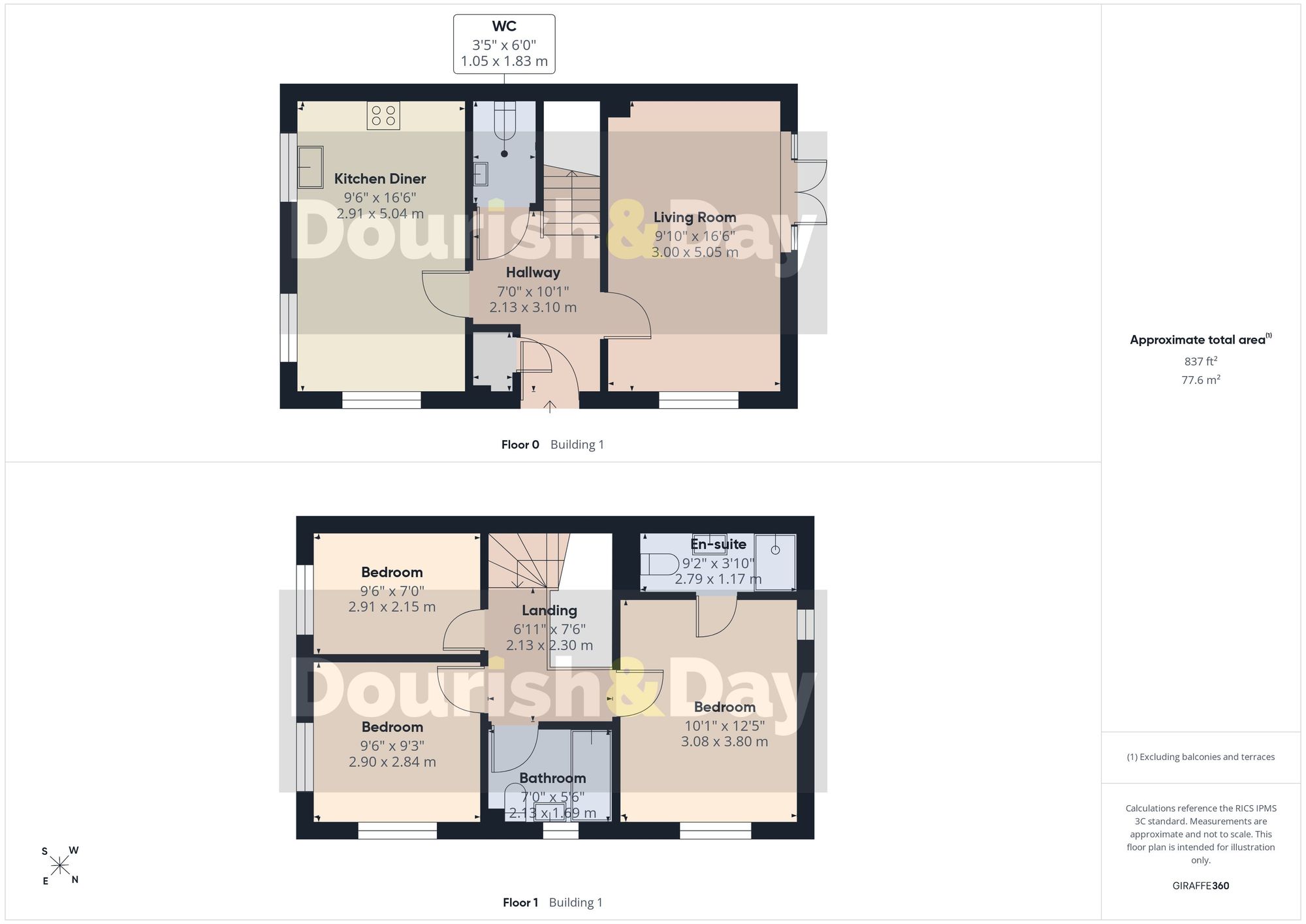 3 bed detached house for sale in Totnes View, Stafford, ST16 - Property floorplan