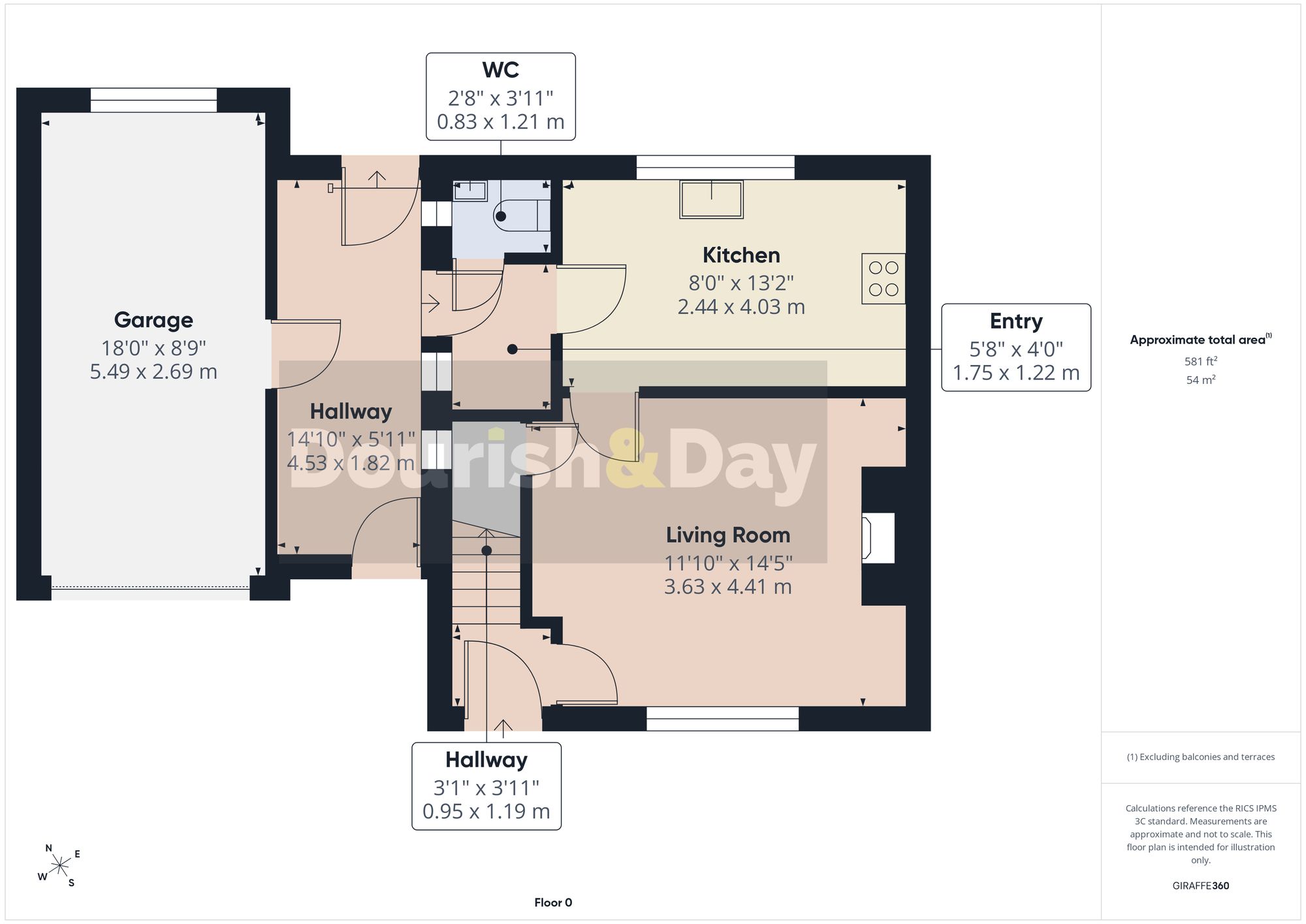 3 bed semi-detached house for sale in Talbot Crescent, Whitchurch, SY13 - Property floorplan