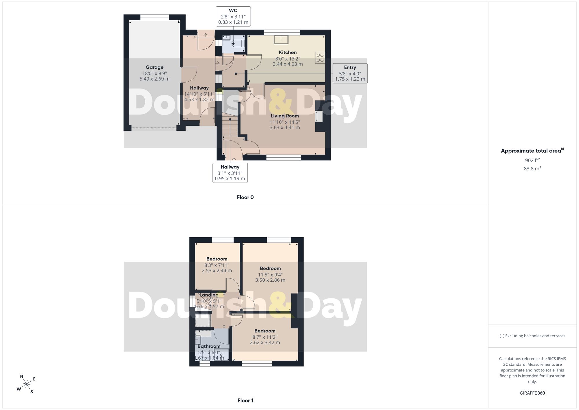 3 bed semi-detached house for sale in Talbot Crescent, Whitchurch, SY13 - Property floorplan