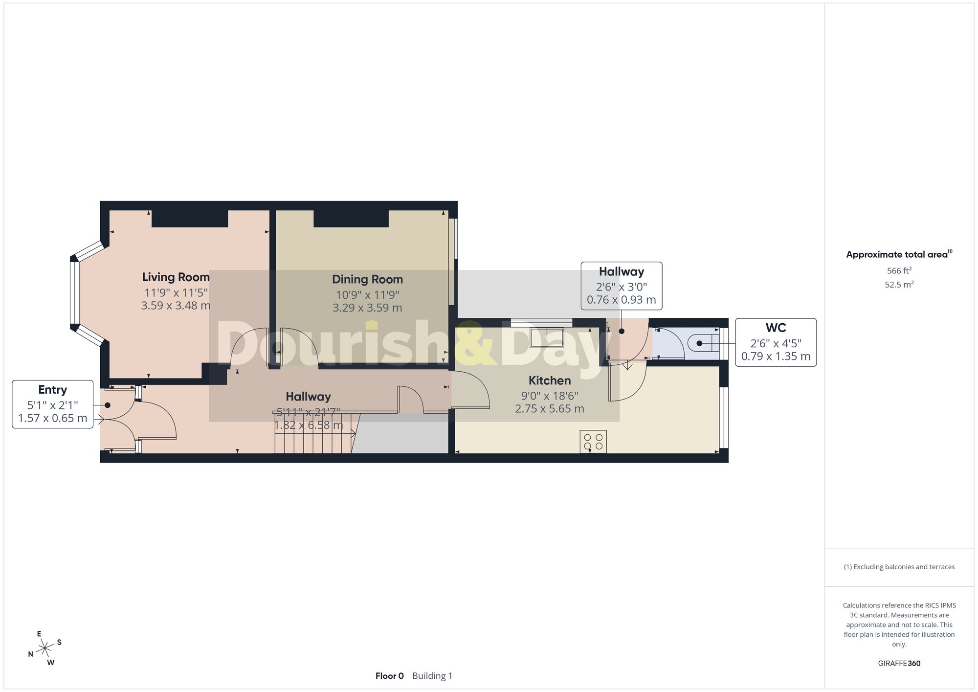 3 bed terraced house for sale in Tixall Road, Stafford, ST16 - Property floorplan