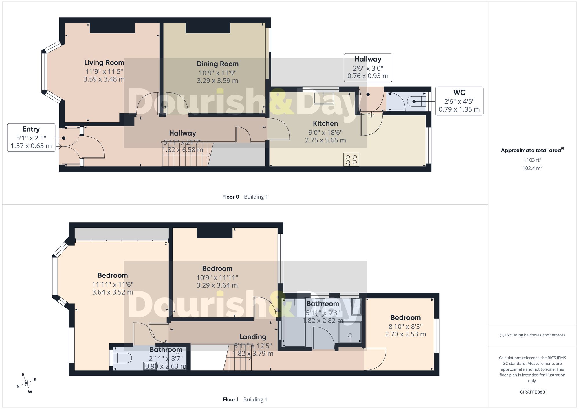 3 bed terraced house for sale in Tixall Road, Stafford, ST16 - Property floorplan