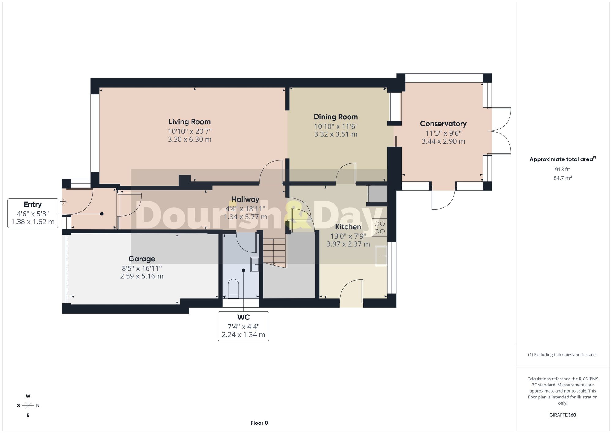 4 bed detached house for sale in Felden Close, Stafford, ST16 - Property floorplan