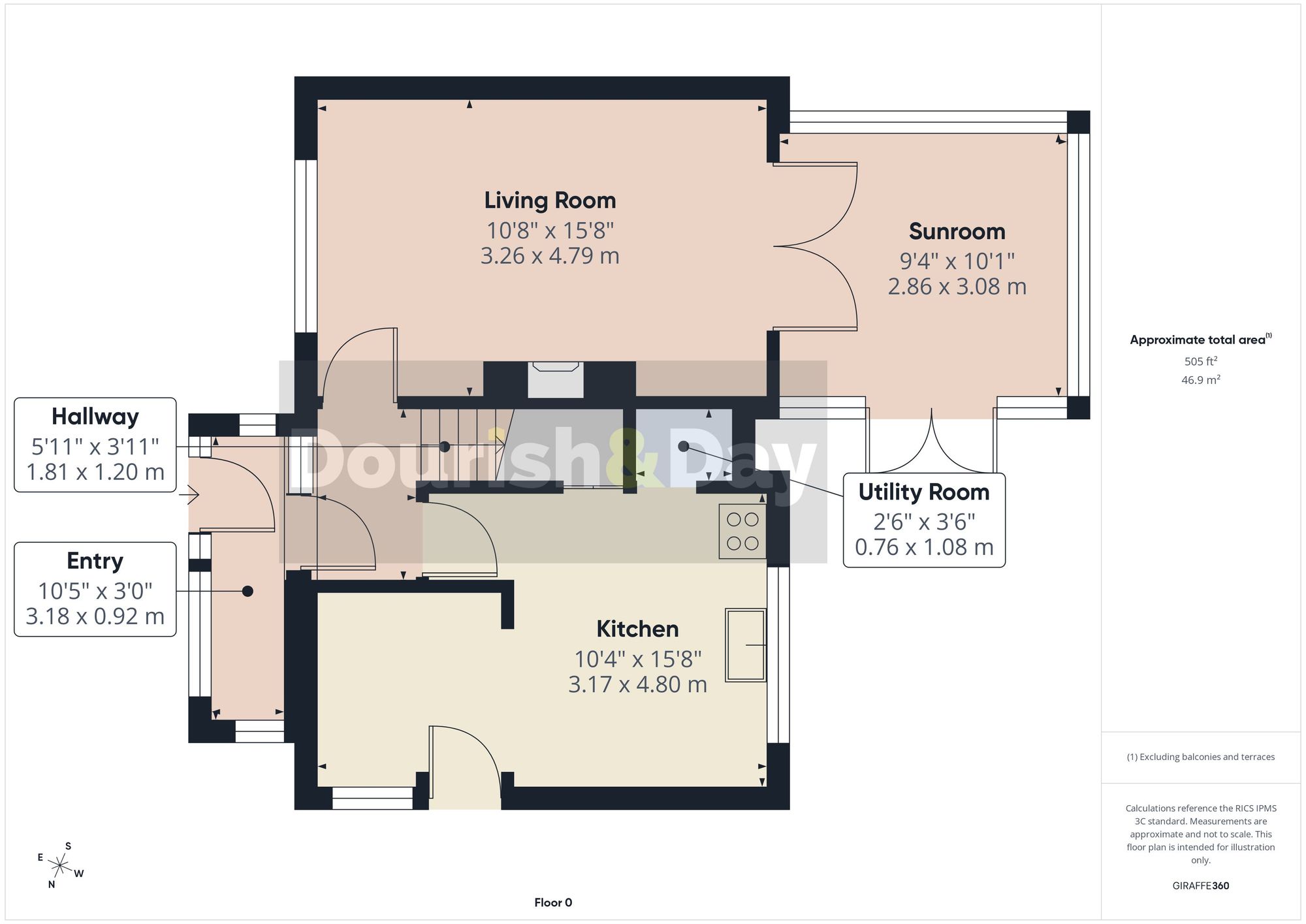 2 bed semi-detached house for sale in Highfields, Market Drayton, TF9 - Property floorplan