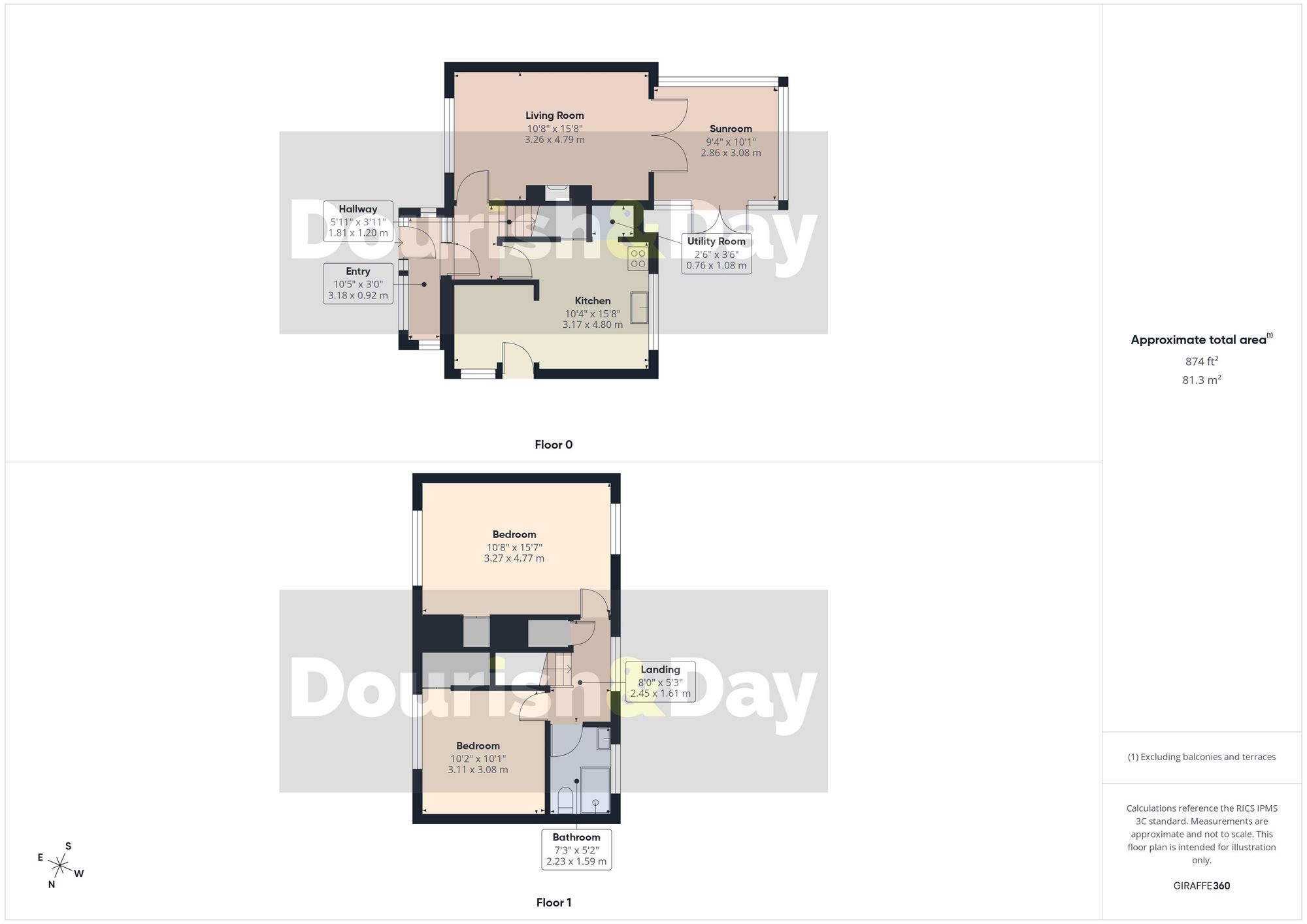 2 bed semi-detached house for sale in Highfields, Market Drayton, TF9 - Property floorplan