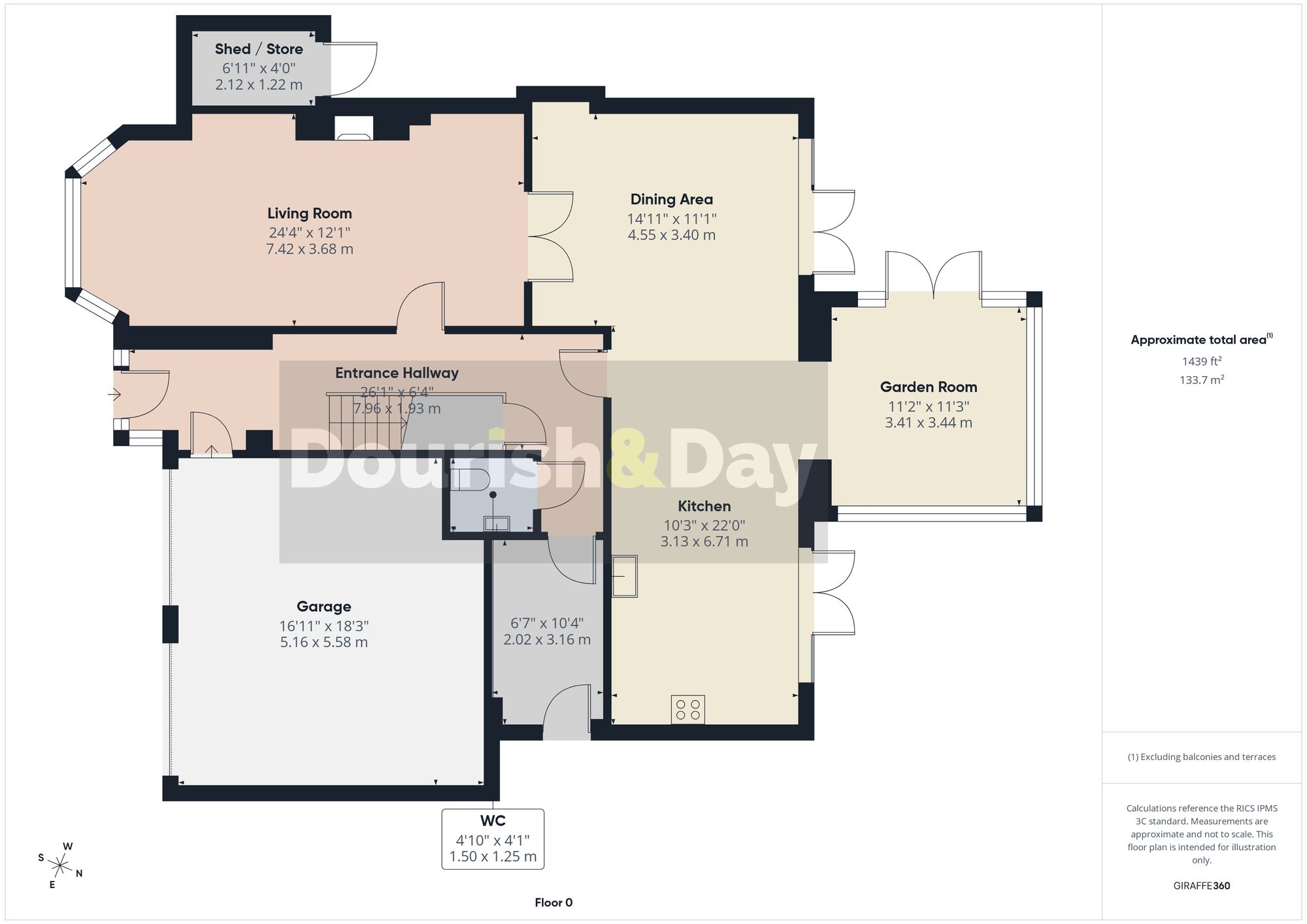 4 bed detached house for sale in Manor Close, Hinstock, TF9 - Property floorplan