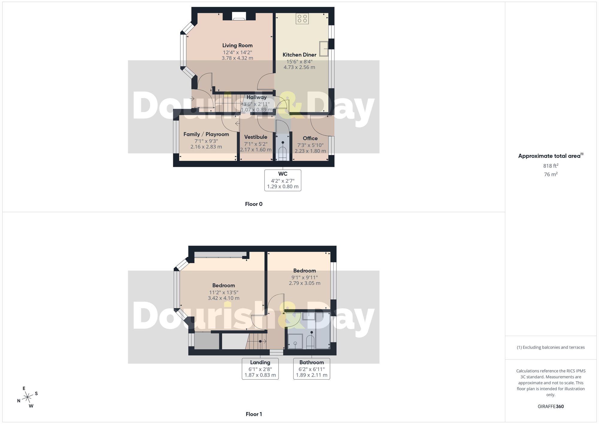 2 bed semi-detached house for sale in Woodstock Road, Stafford, ST17 - Property floorplan