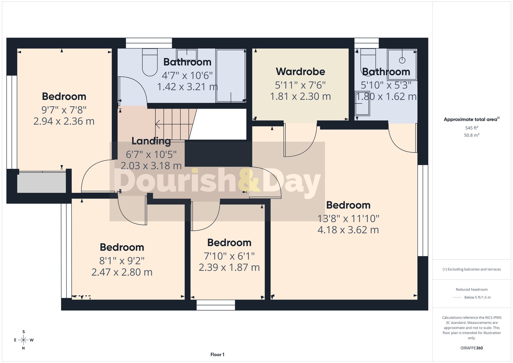 4 bed for sale in White Oak Drive, Bishops Wood, ST19 - Property floorplan