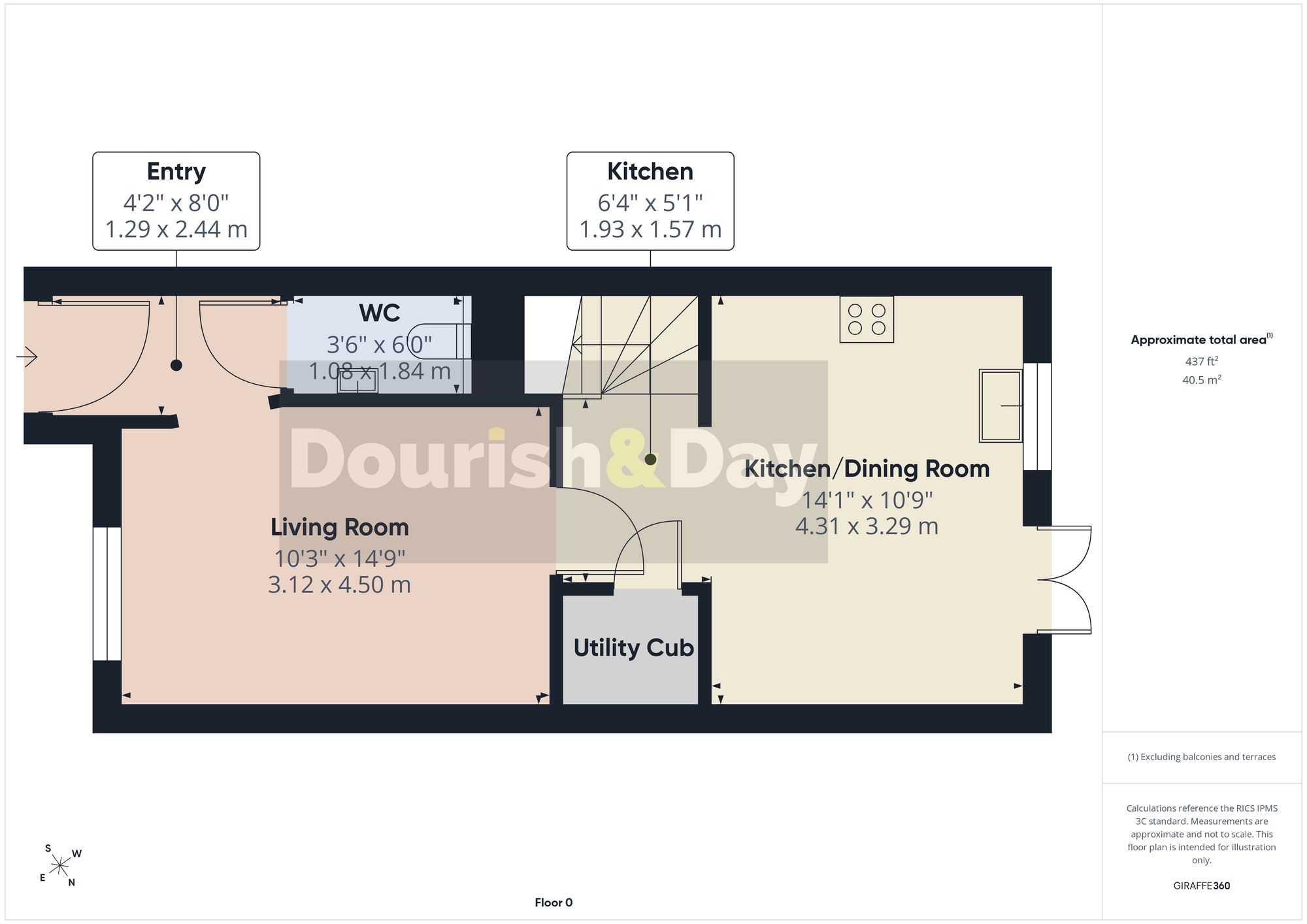 2 bed terraced house for sale in Wilson Meadow, Calverhall, SY13 - Property floorplan