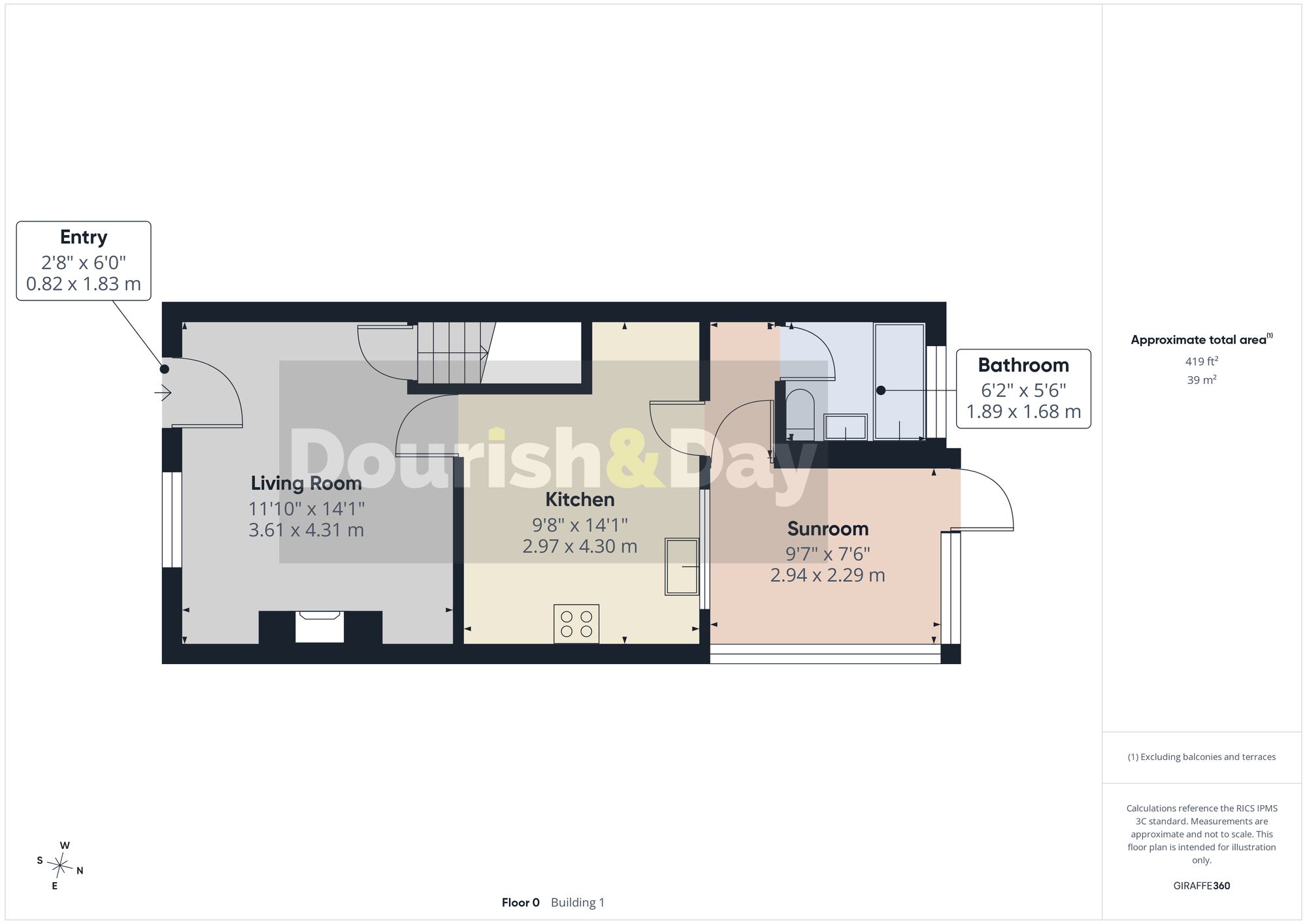 3 bed terraced house to rent in Crooked Bridge Road, Stafford, ST16 - Property floorplan