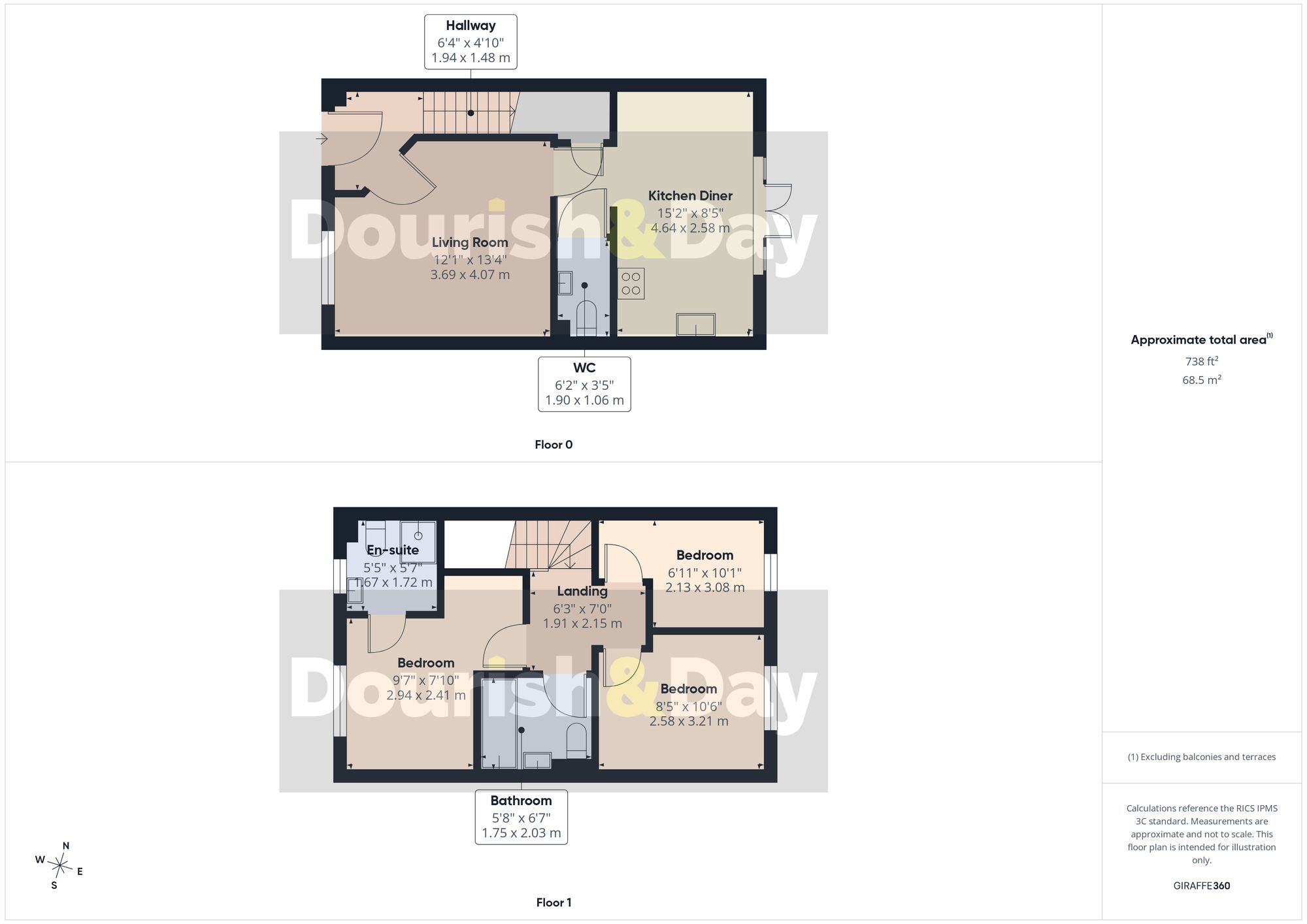 3 bed semi-detached house for sale in Till View, Stafford, ST16 - Property floorplan