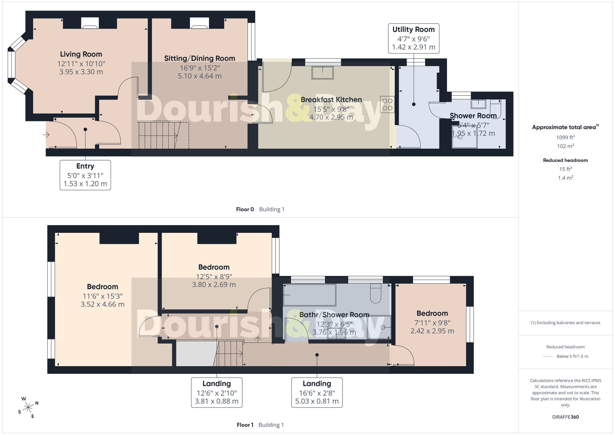3 bed mid-terraced house for sale in Station Road, Whitchurch, SY13 - Property floorplan