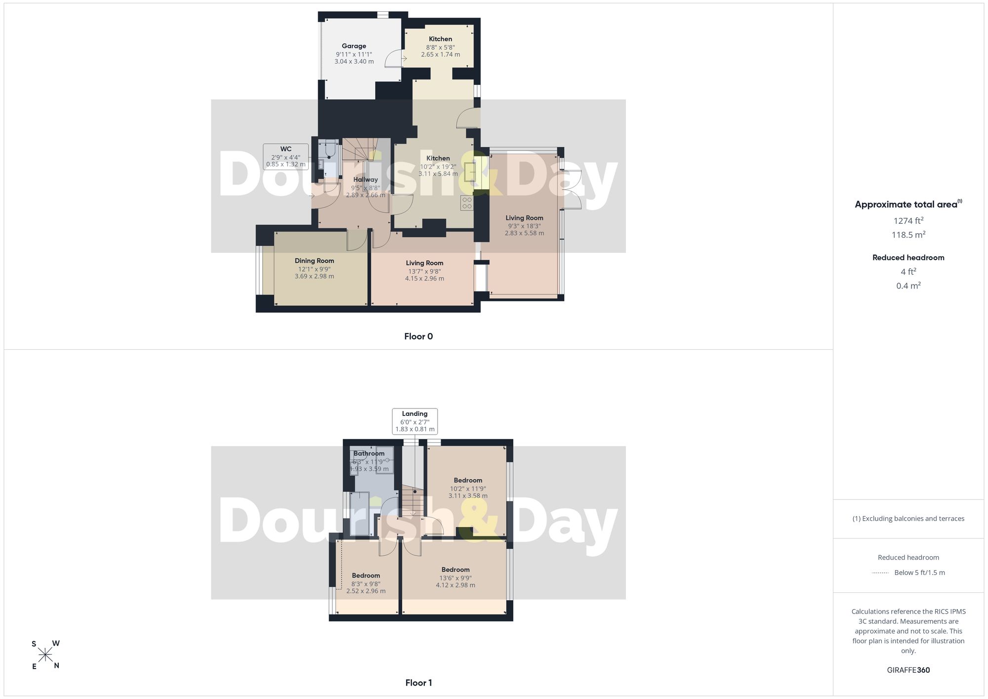 3 bed semi-detached house for sale in Nelson Way, Stafford, ST17 - Property floorplan