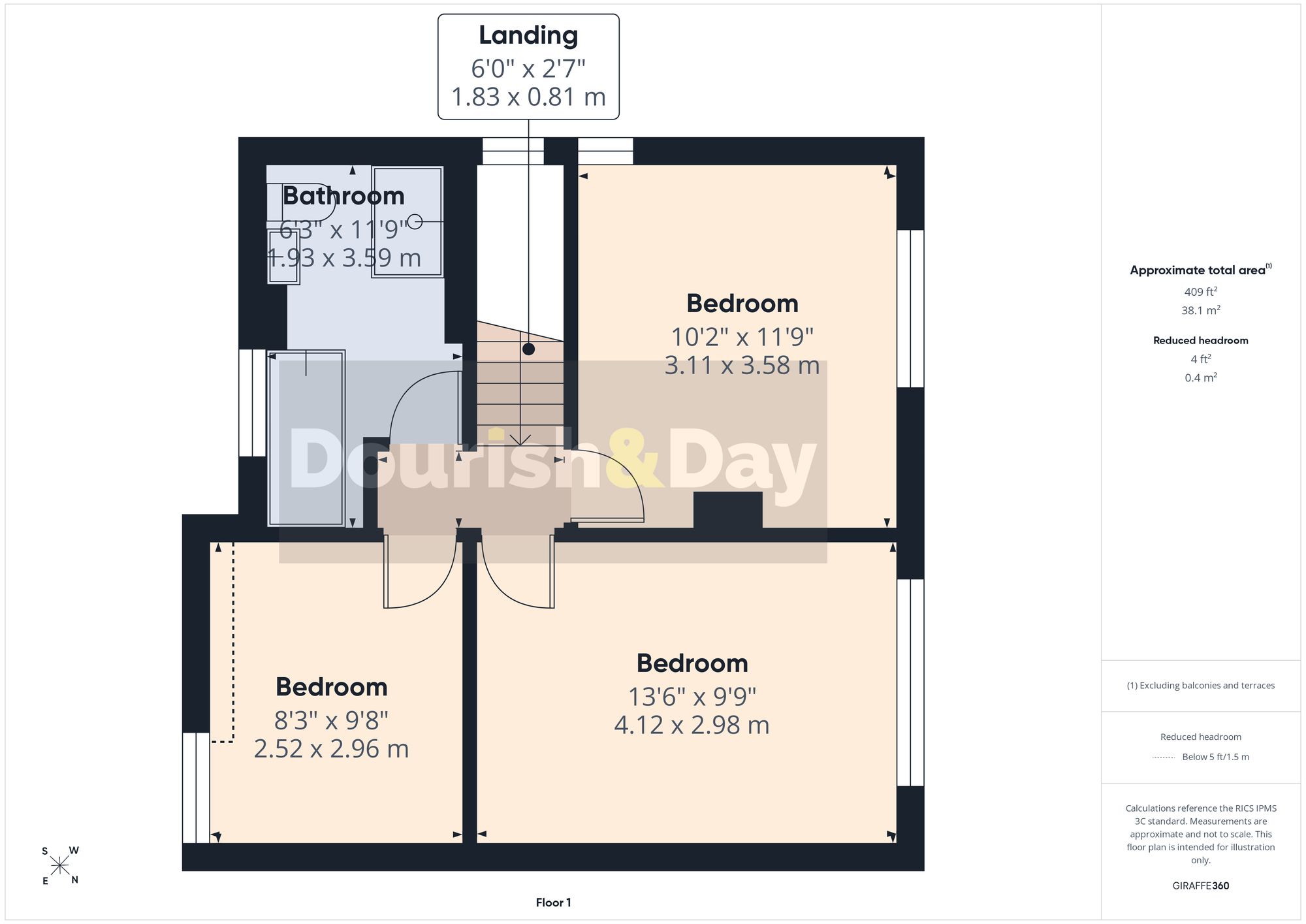 3 bed semi-detached house for sale in Nelson Way, Stafford, ST17 - Property floorplan