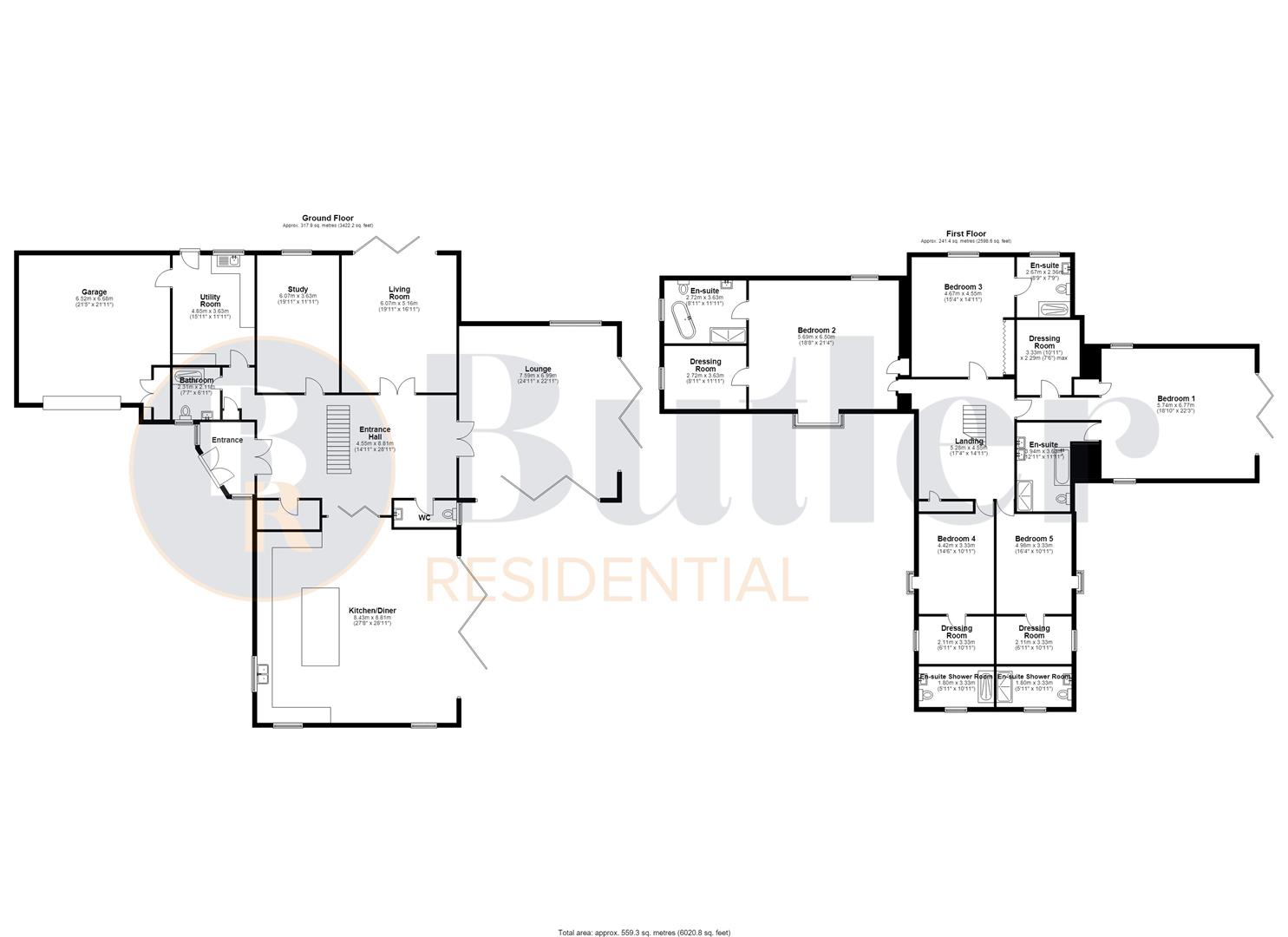 5 bed detached house for sale in Wintringham, St. Neots - Property Floorplan